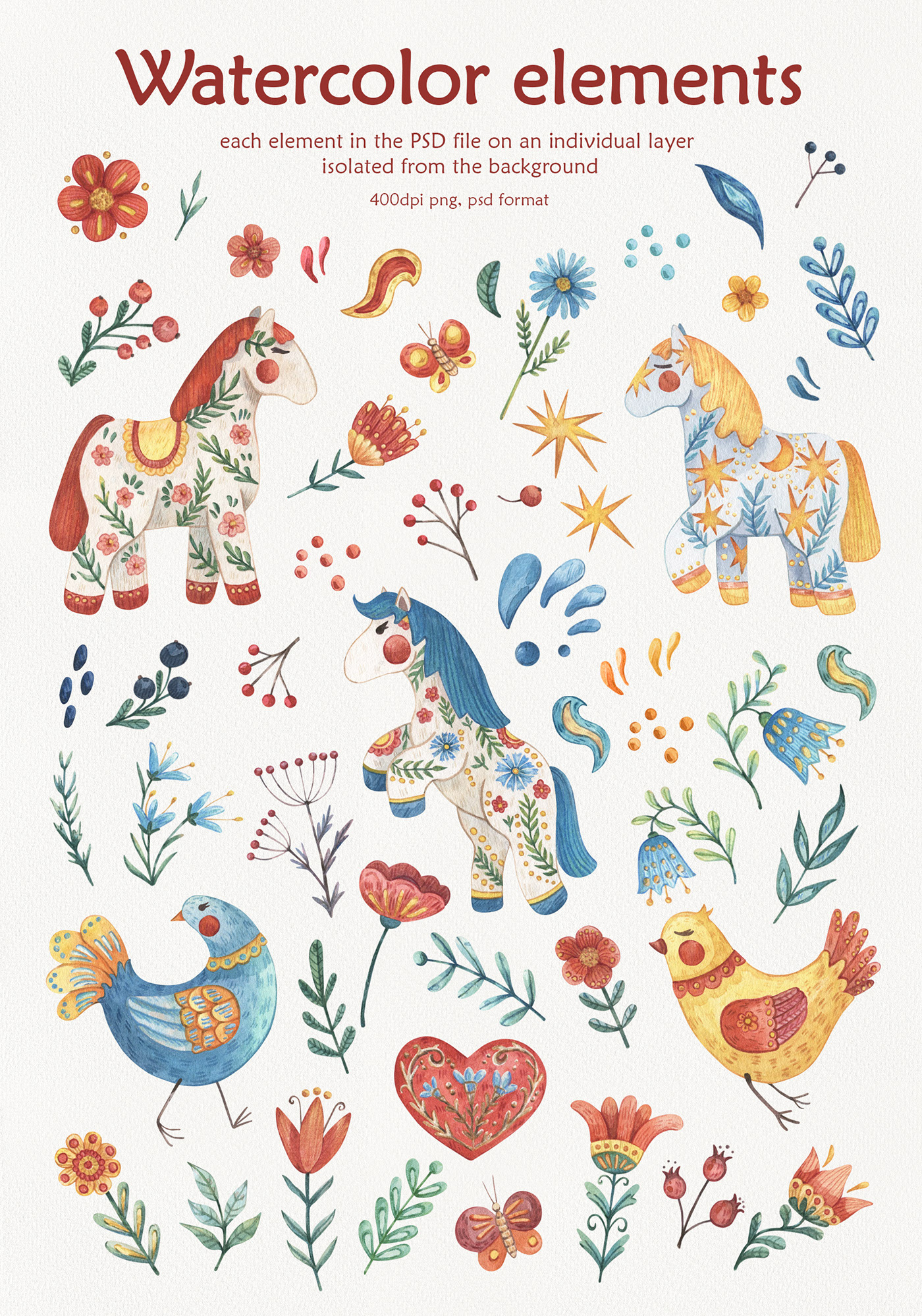 Scandinavian Style Watercolor — Изображение №2 — Иллюстрация, Графика на Dprofile