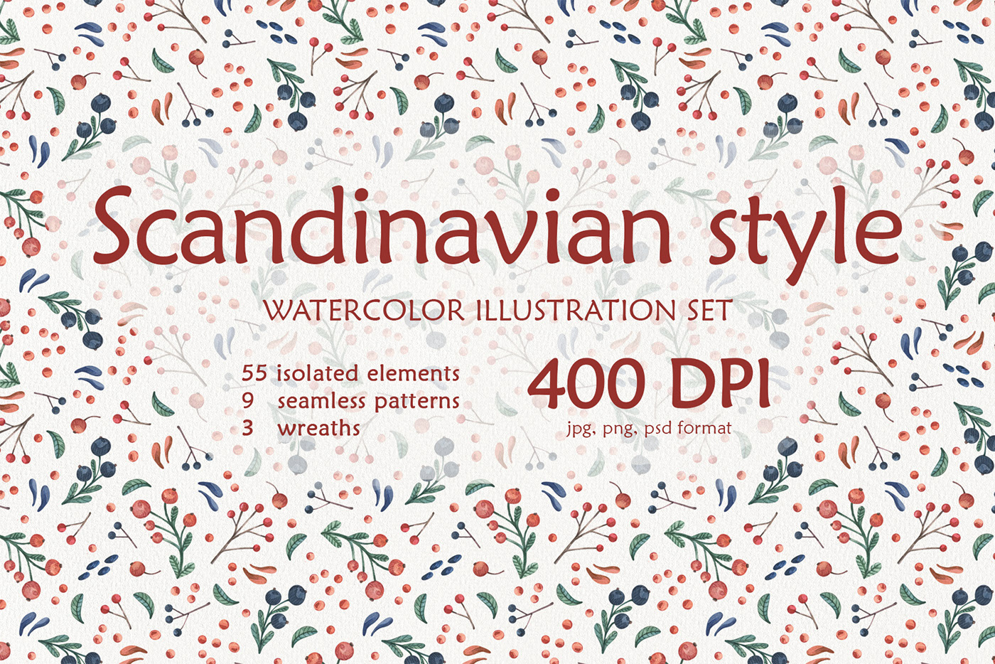 Scandinavian Style Watercolor — Изображение №1 — Иллюстрация, Графика на Dprofile