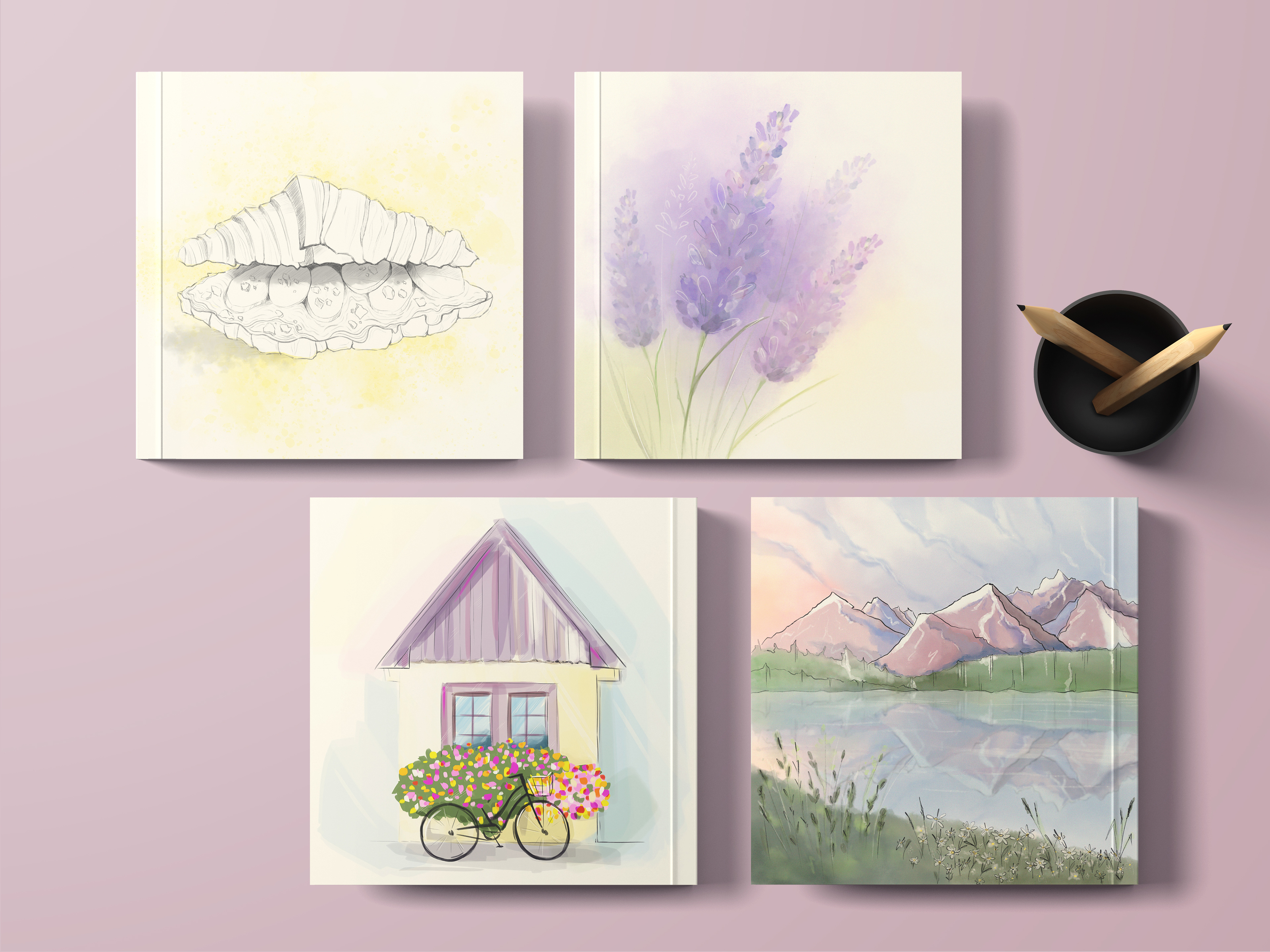 Pastel illustrations — Изображение №1 — Брендинг, Иллюстрация на Dprofile