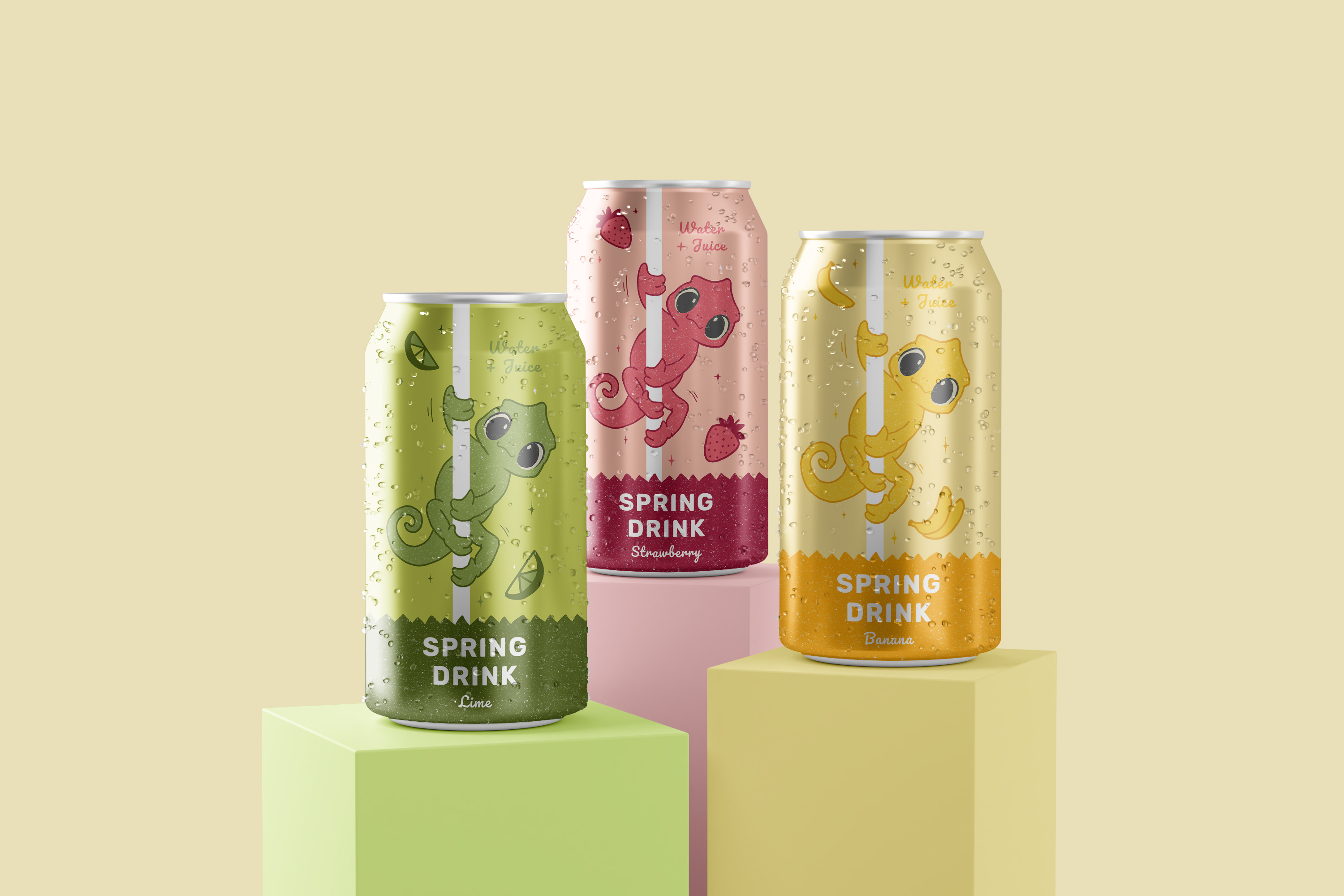 Spring Drink • Packaging design — Изображение №1 — Брендинг, Иллюстрация на Dprofile