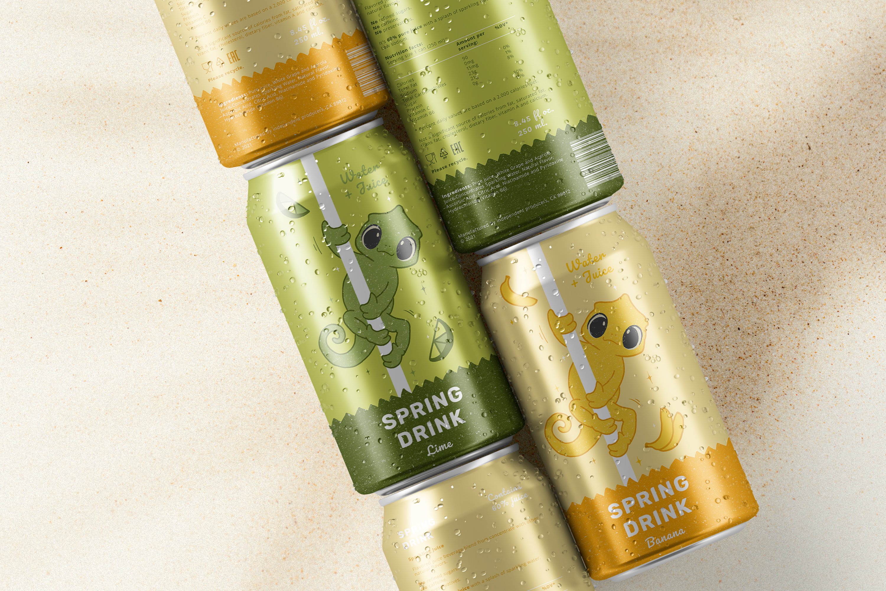 Spring Drink • Packaging design — Изображение №4 — Брендинг, Иллюстрация на Dprofile