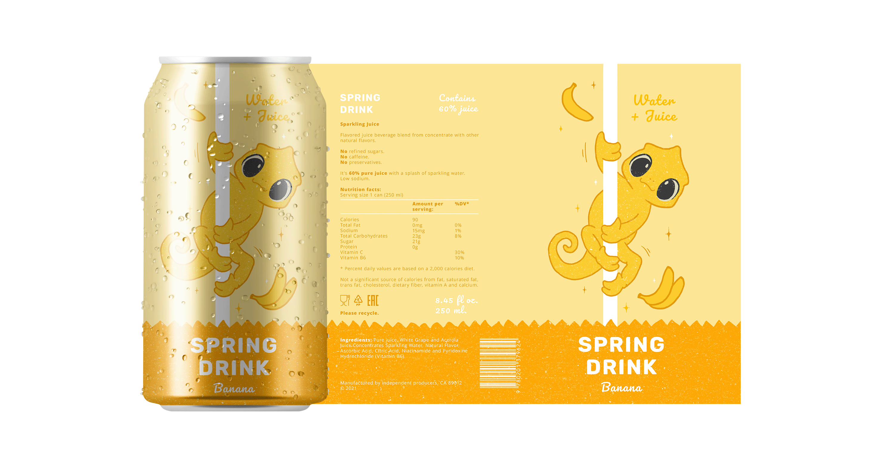 Spring Drink • Packaging design — Изображение №5 — Брендинг, Иллюстрация на Dprofile