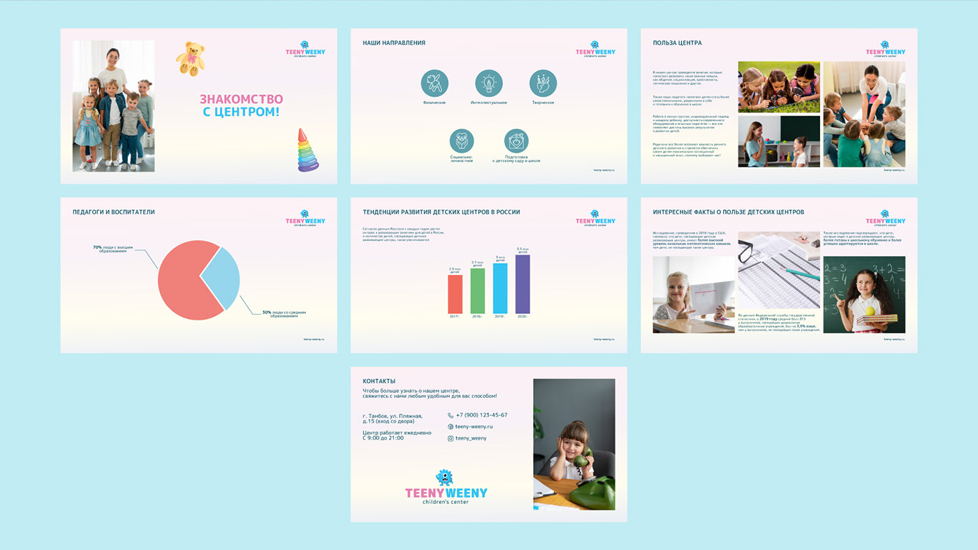 Айдентика детского центра TEENY WEENY / Identity — Изображение №18 — Брендинг, Графика на Dprofile