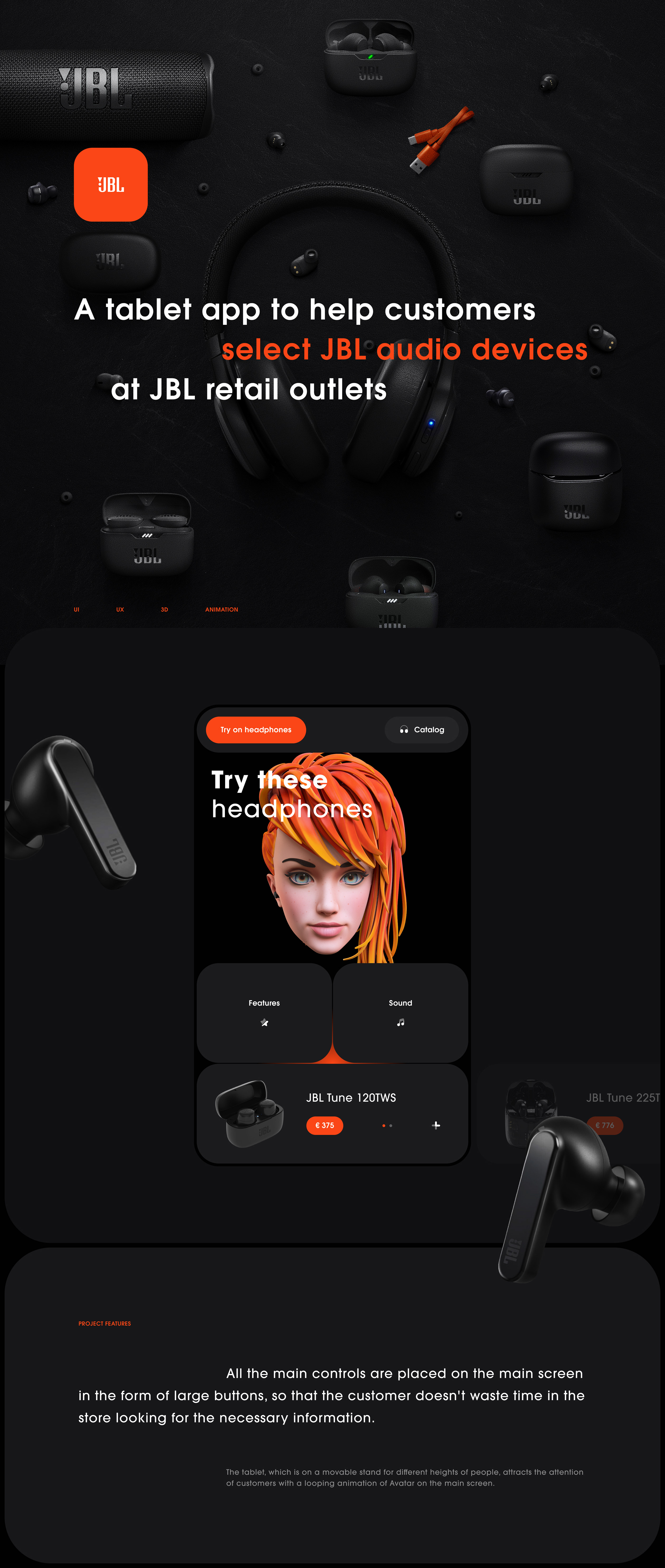 JBL Для Покупателей / Приложение — Изображение №1 — Интерфейсы, 3D на Dprofile