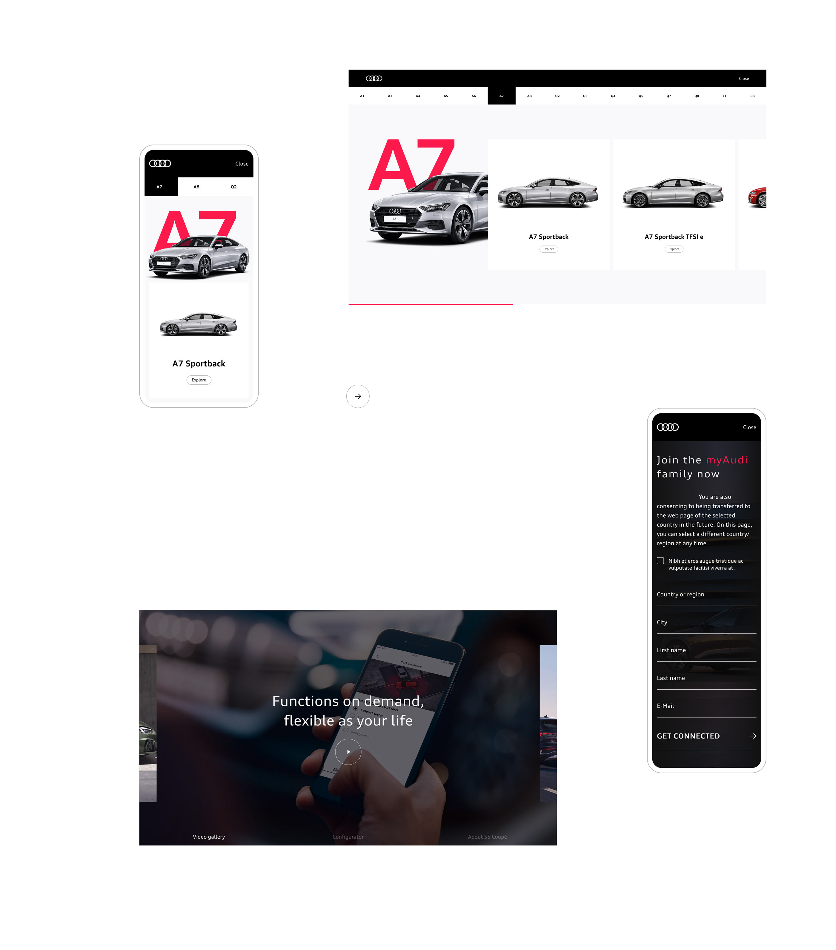 Audi De / Сайт — Изображение №6 — Интерфейсы, Анимация на Dprofile
