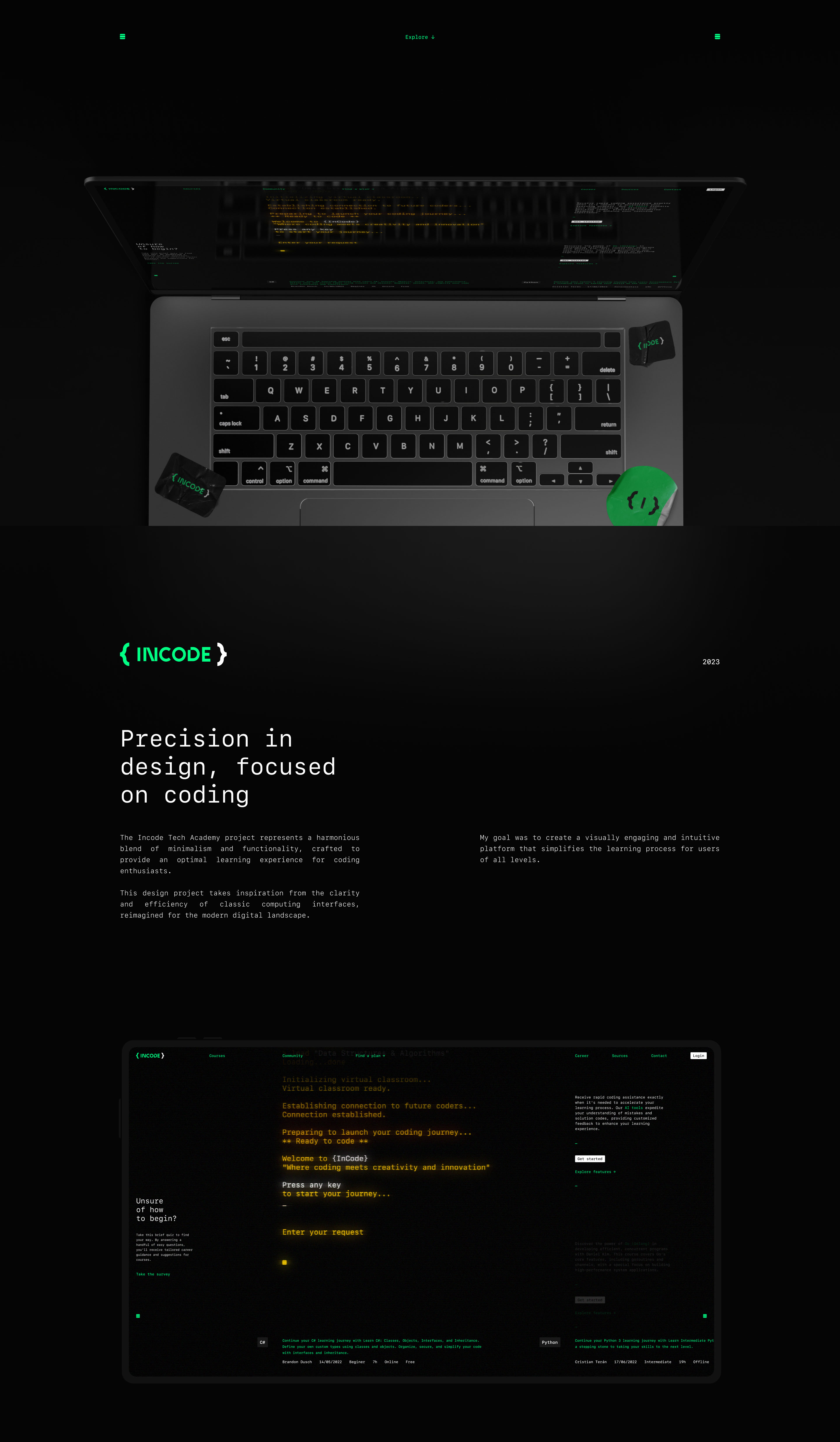 Incode : Programming School — Изображение №1 — Интерфейсы на Dprofile