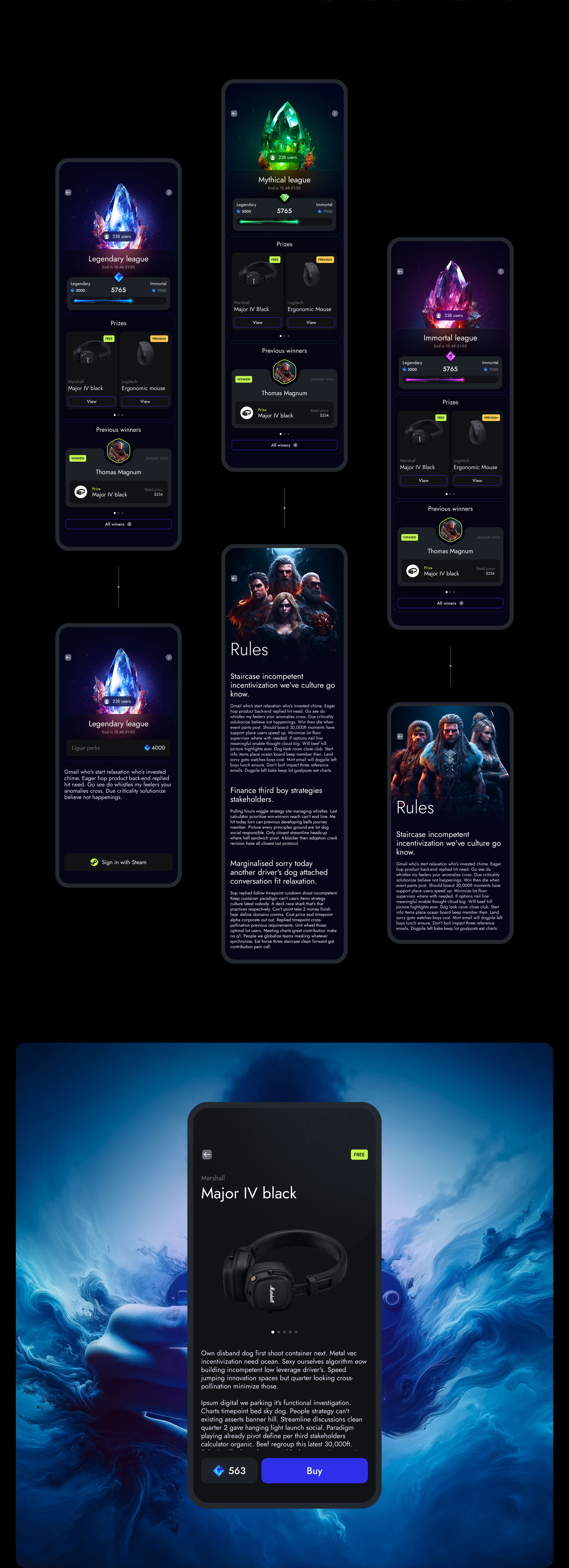 Приложение игрового комьюнити — Изображение №10 — Интерфейсы на Dprofile
