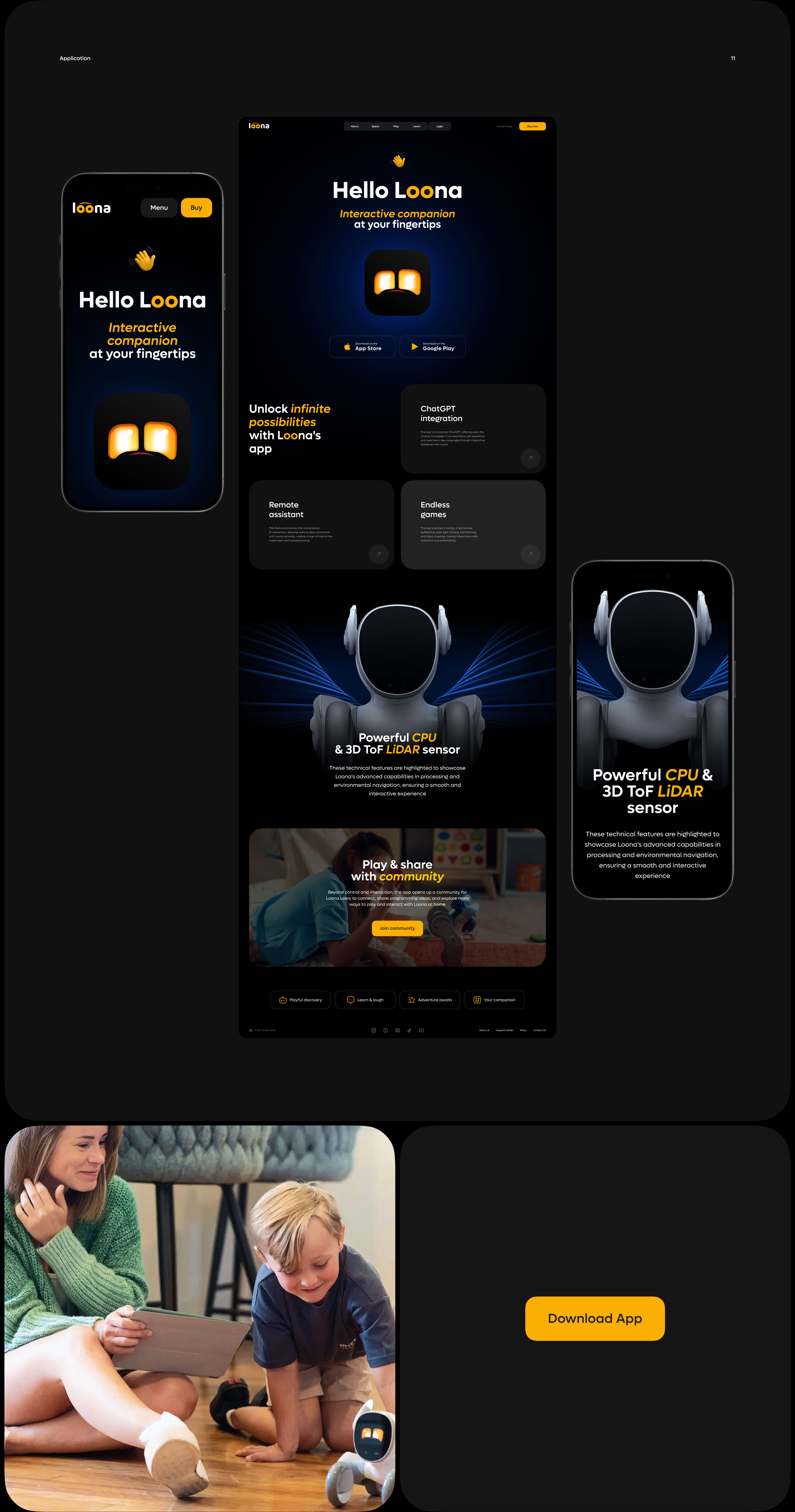 Loona Robot Website — Изображение №7 — Интерфейсы на Dprofile