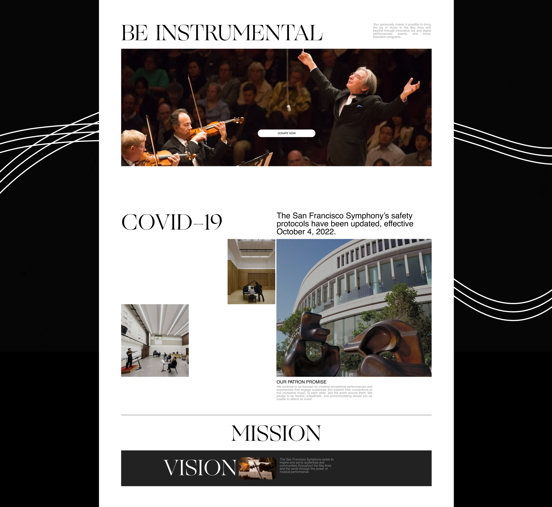 San Francisco Symphony | Corporate website — Изображение №3 — Интерфейсы, Брендинг на Dprofile