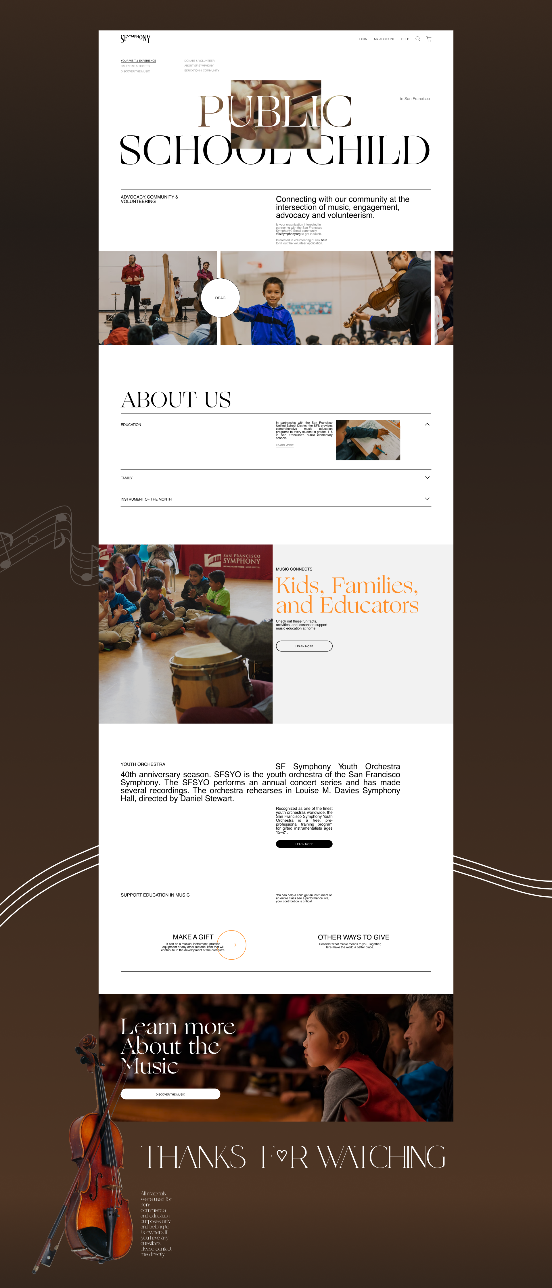 San Francisco Symphony | Corporate website — Изображение №11 — Интерфейсы, Брендинг на Dprofile