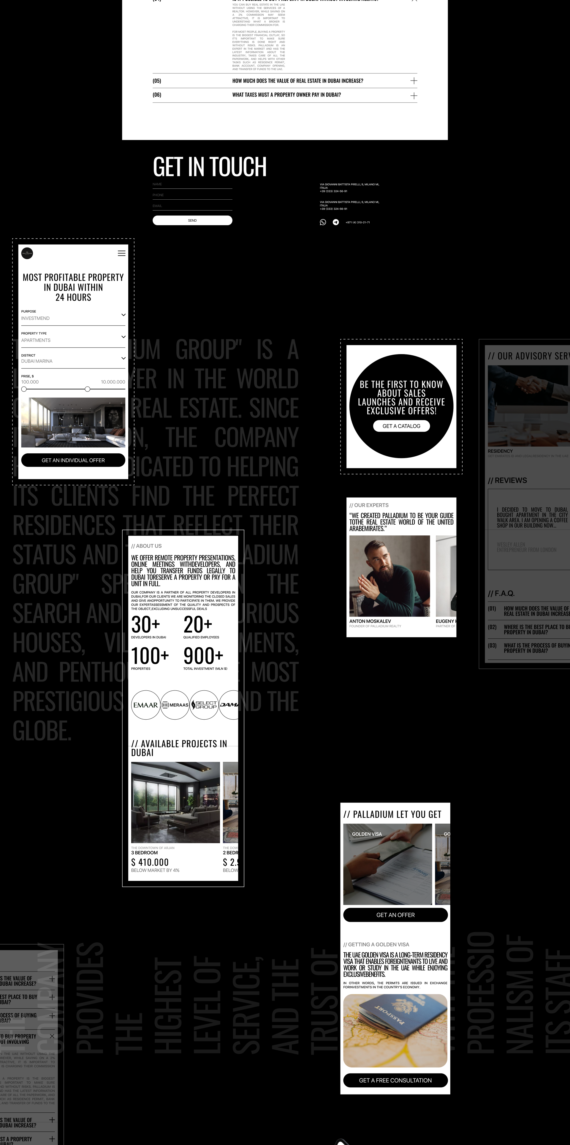 Landing page for real estate — Изображение №3 — Интерфейсы, Брендинг на Dprofile