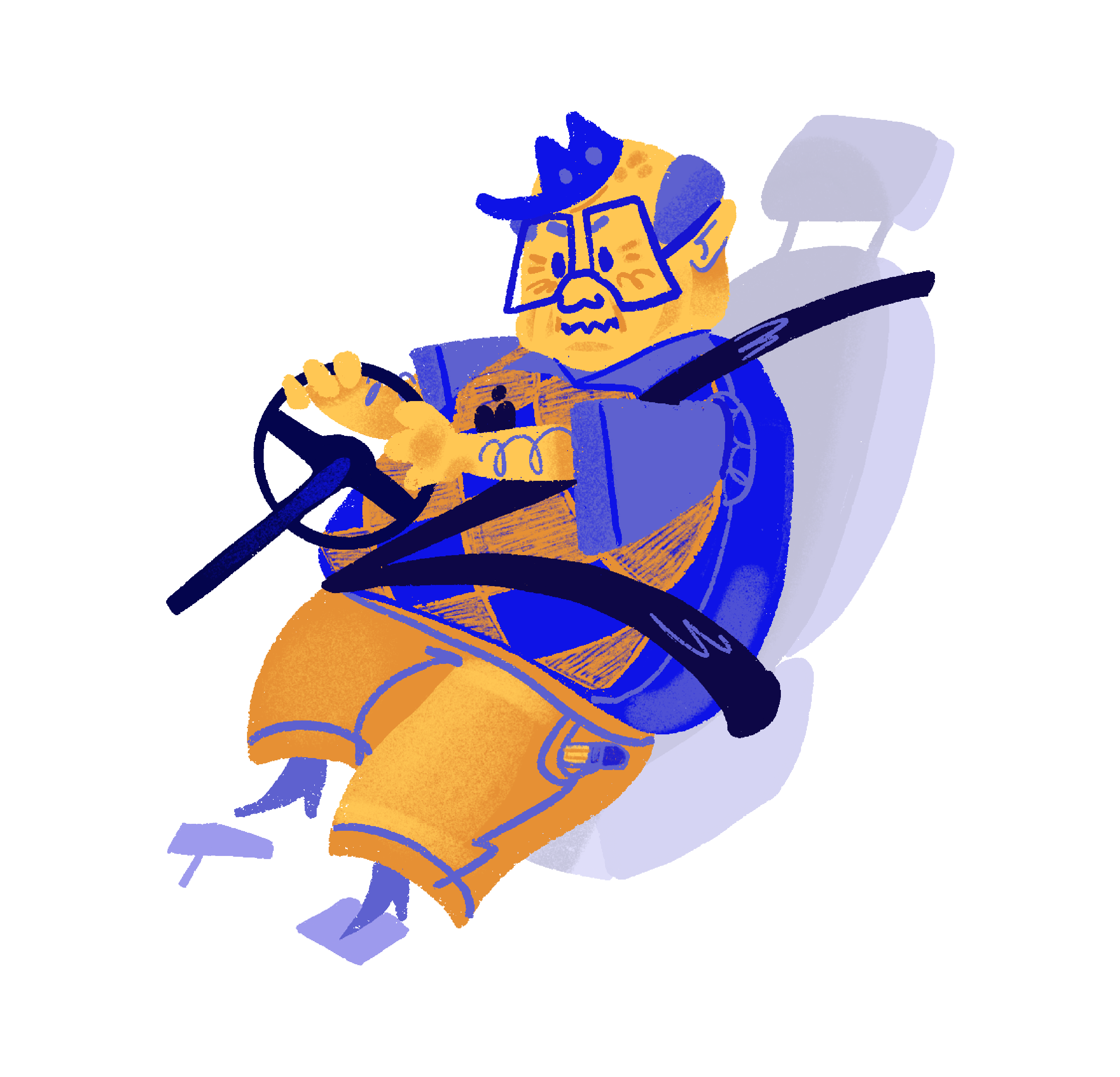 Illustration Prompt — Careful Taxi Driver — Изображение №4 — Иллюстрация на Dprofile