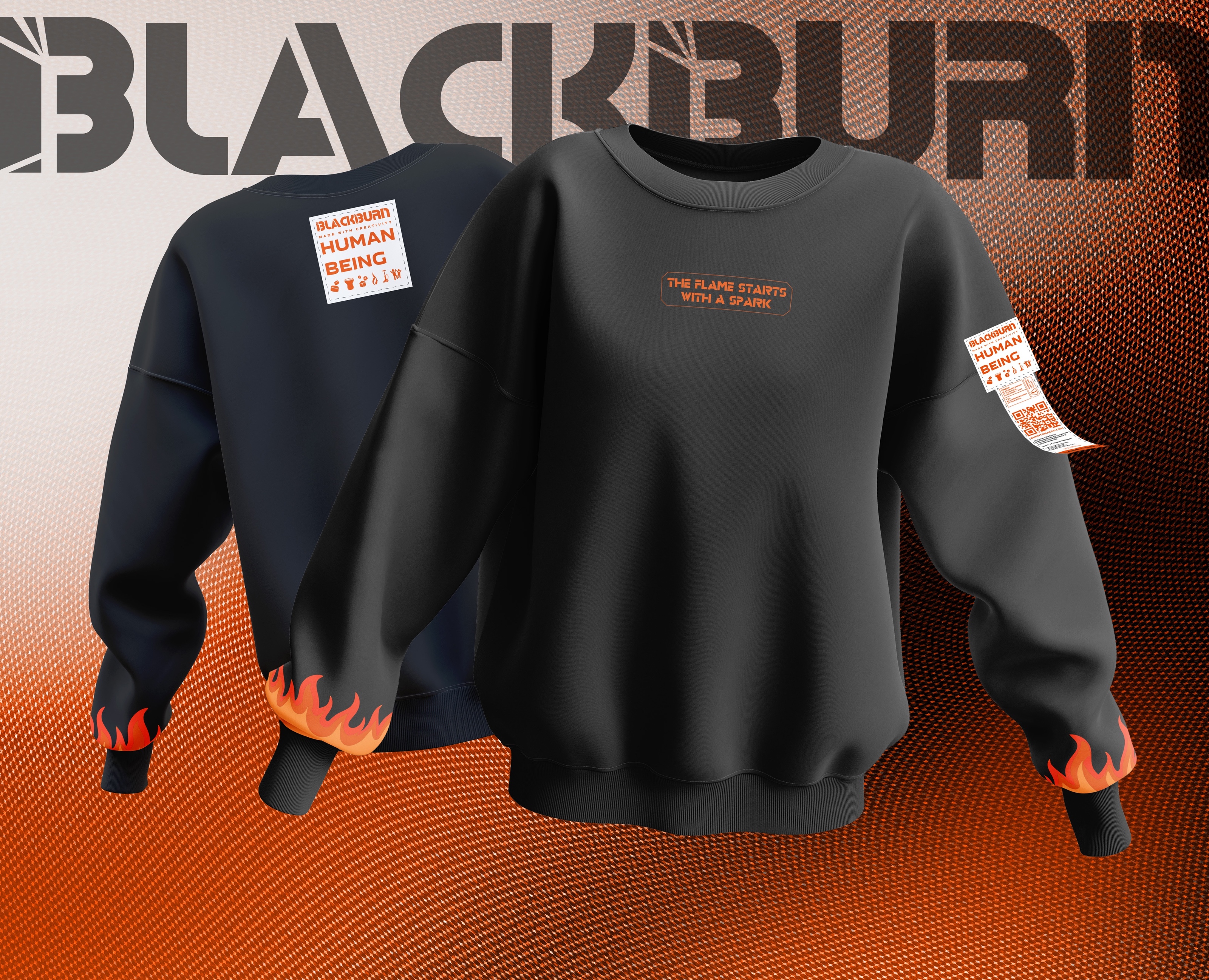 Sweatshirt BLACKBURN — Интерфейсы, Брендинг на Dprofile