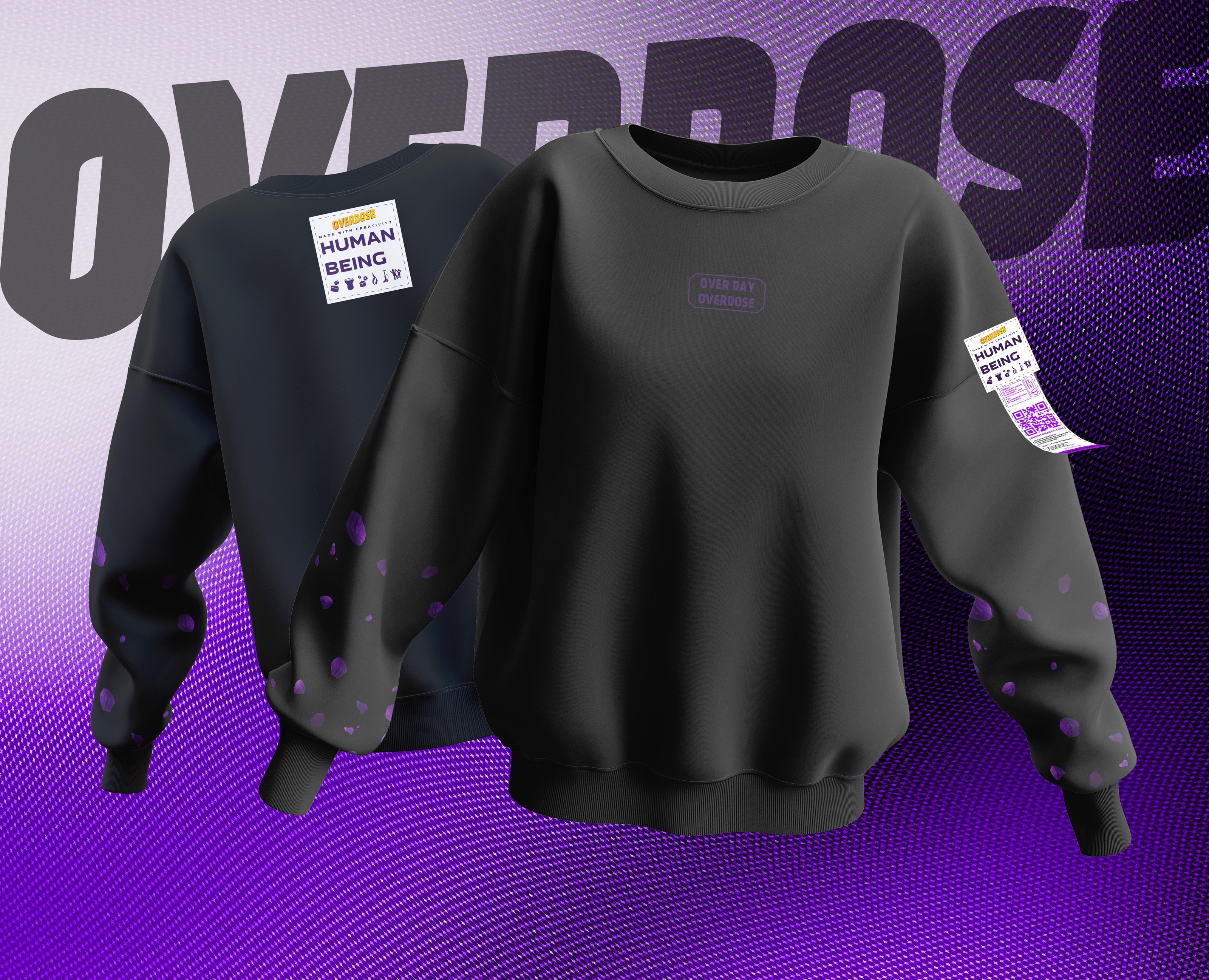 Sweatshirt OVERDOSE — Интерфейсы, Брендинг на Dprofile