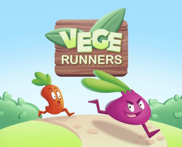 Vege runners. Game Design. — Иллюстрация, Графика на Dprofile