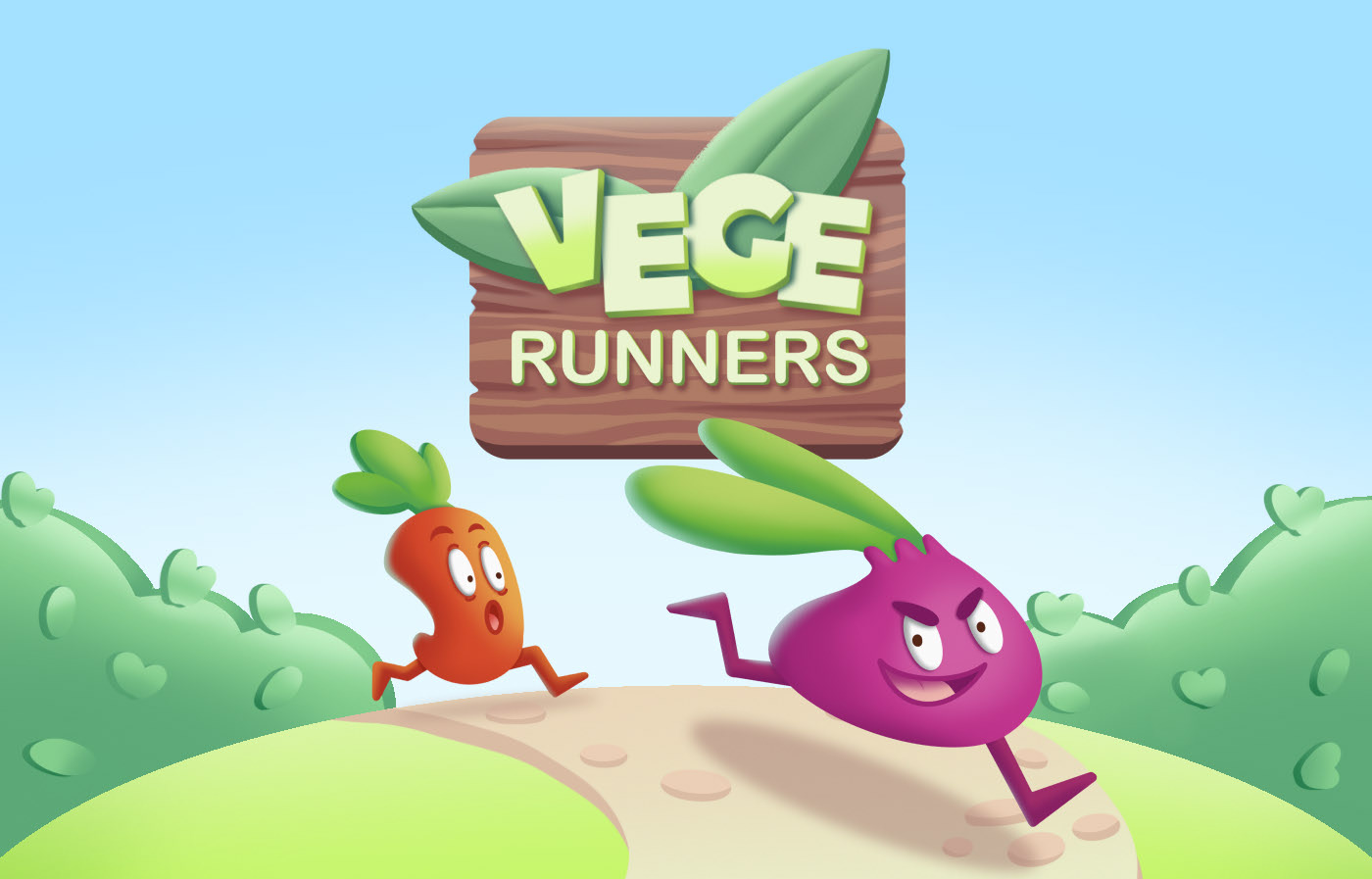 Vege runners. Game Design. — Изображение №1 — Иллюстрация, Графика на Dprofile