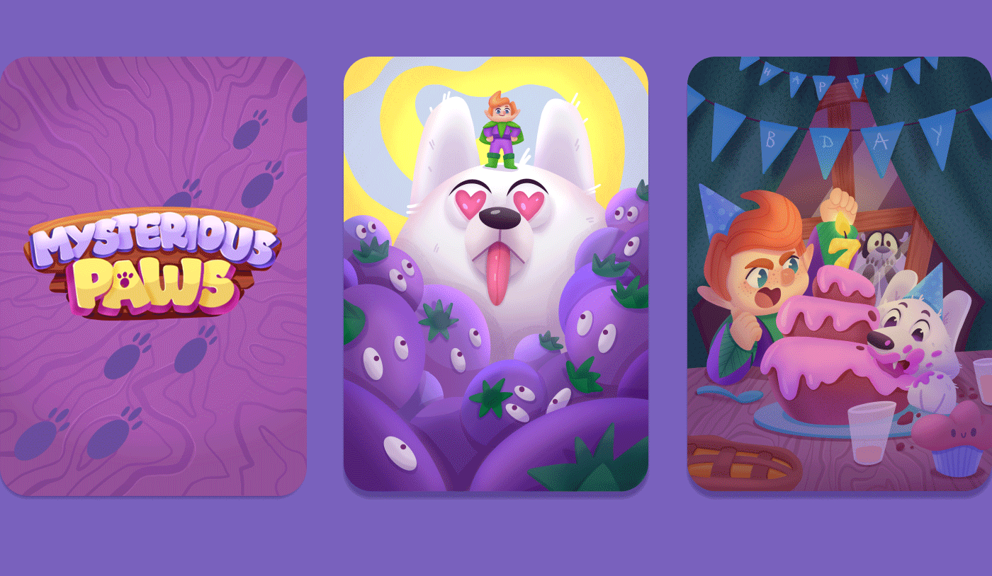 Mysterious Paws. Board game — Изображение №8 — Иллюстрация, Графика на Dprofile