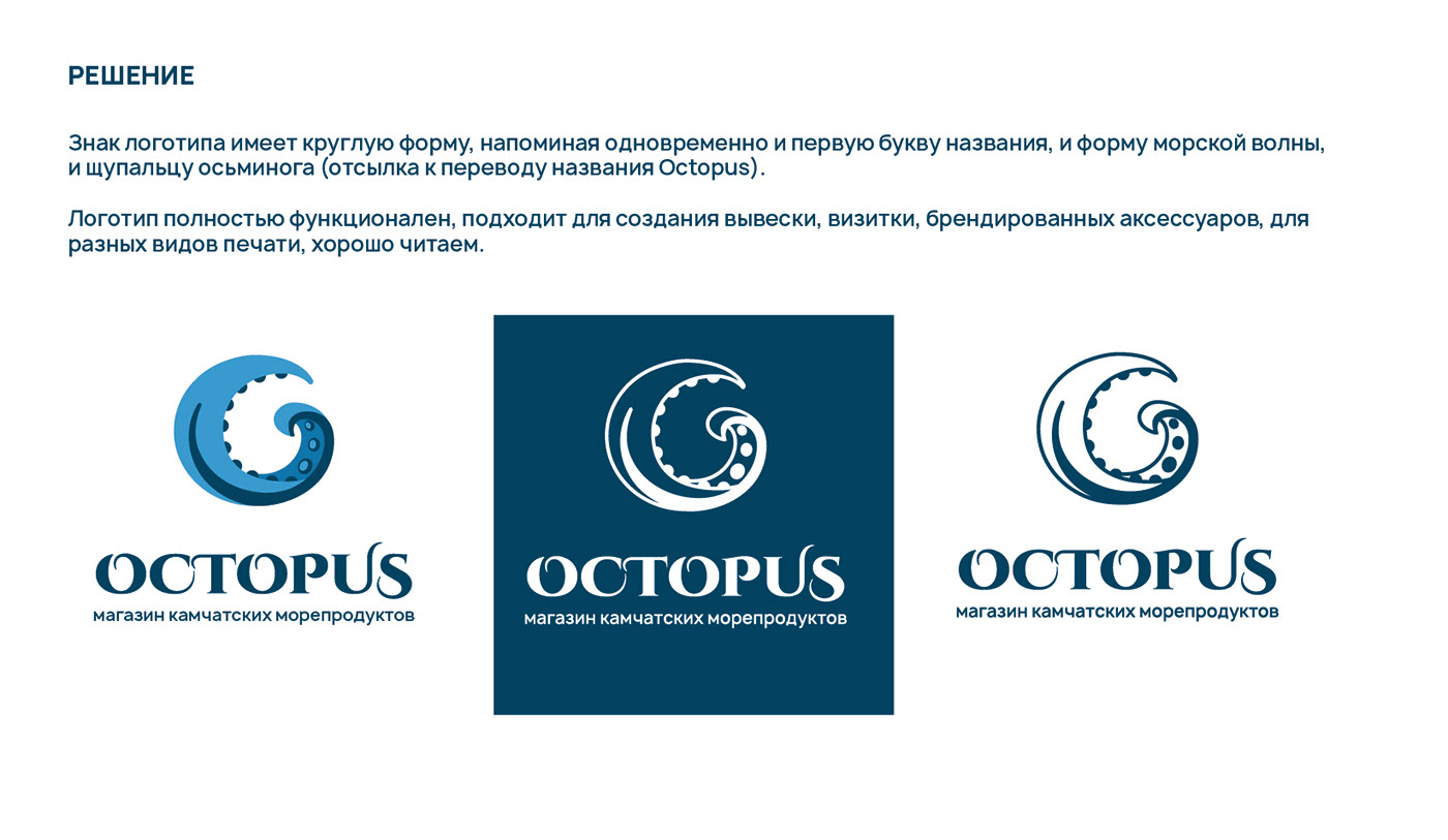 Логотип / Айдентика для магазина морепродуктов — Изображение №3 — Брендинг, Графика на Dprofile