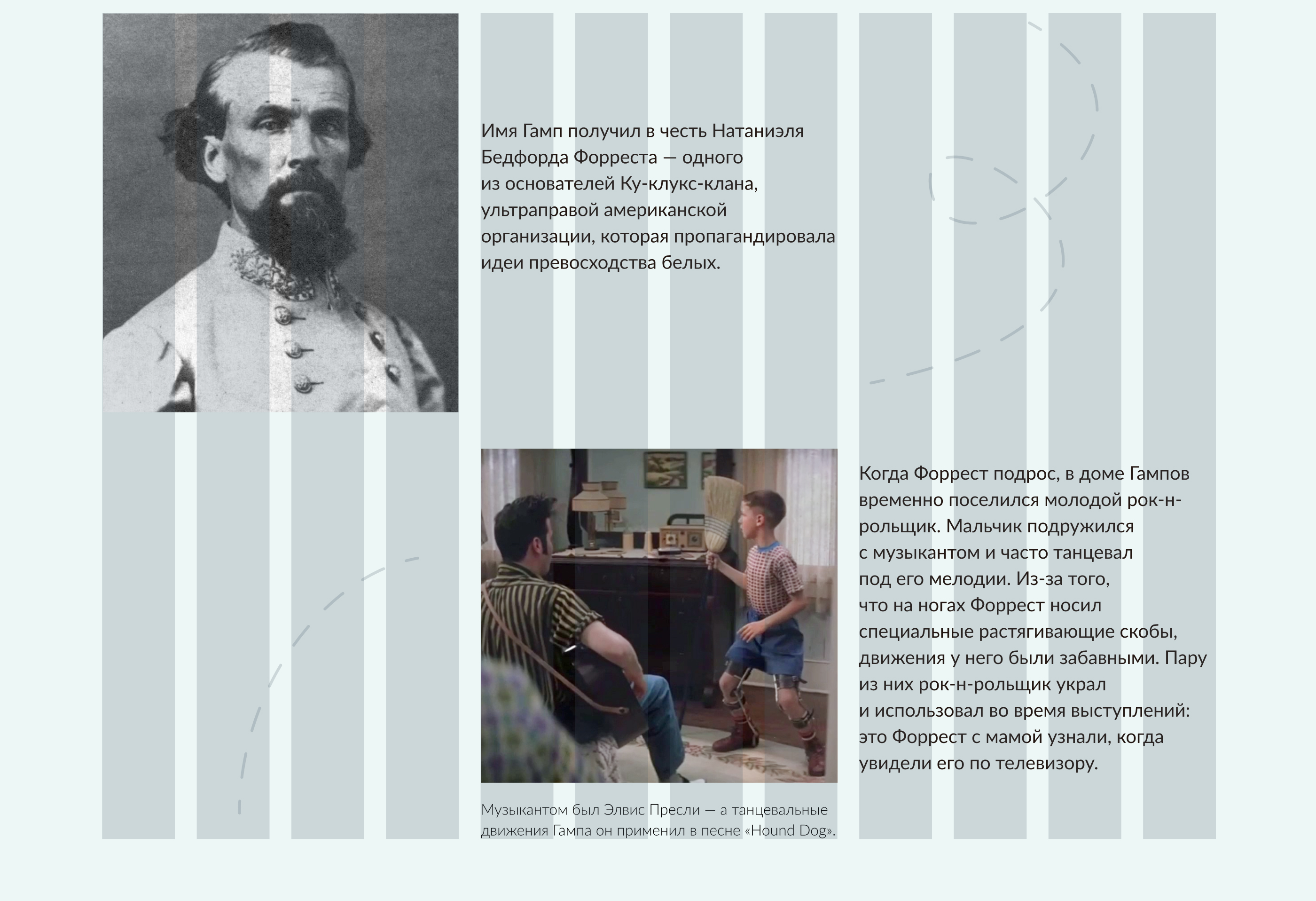 Лонгрид о фильме "Форрест Гамп" — Изображение №5 — Интерфейсы на Dprofile