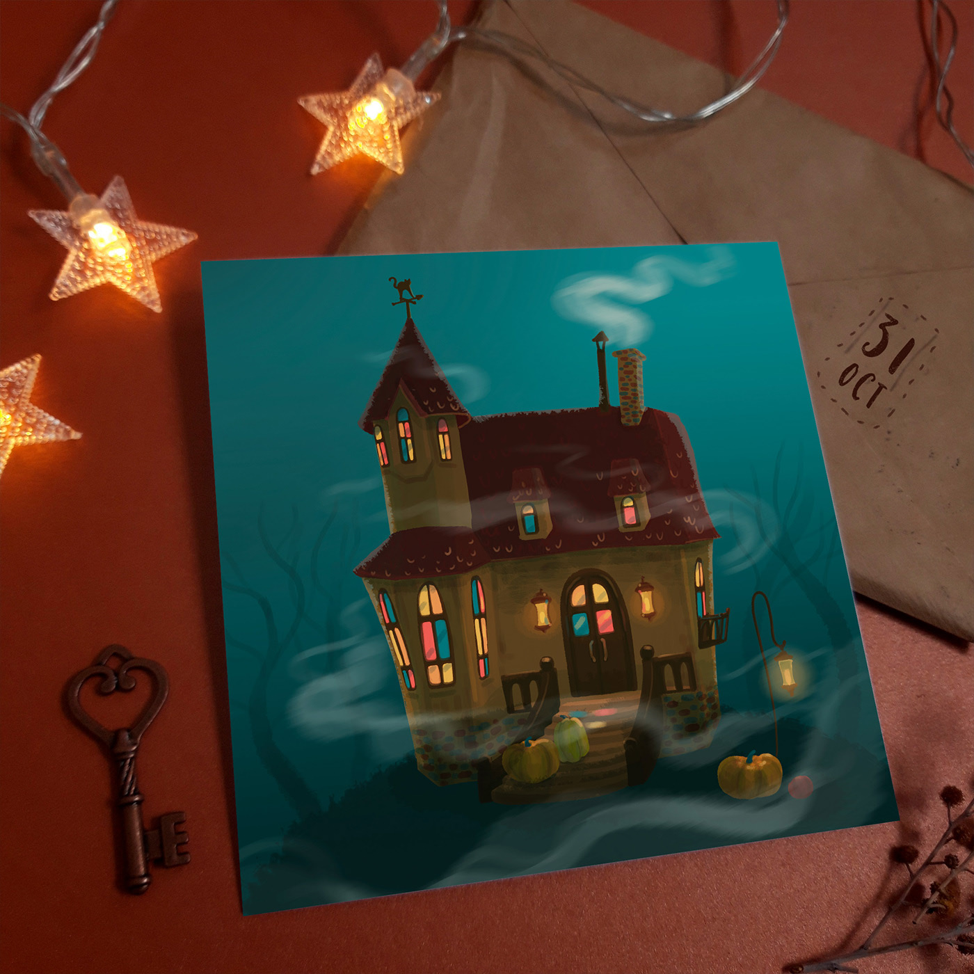 Серия иллюстраций «Осенние домики» — Изображение №4 — Иллюстрация, Графика на Dprofile