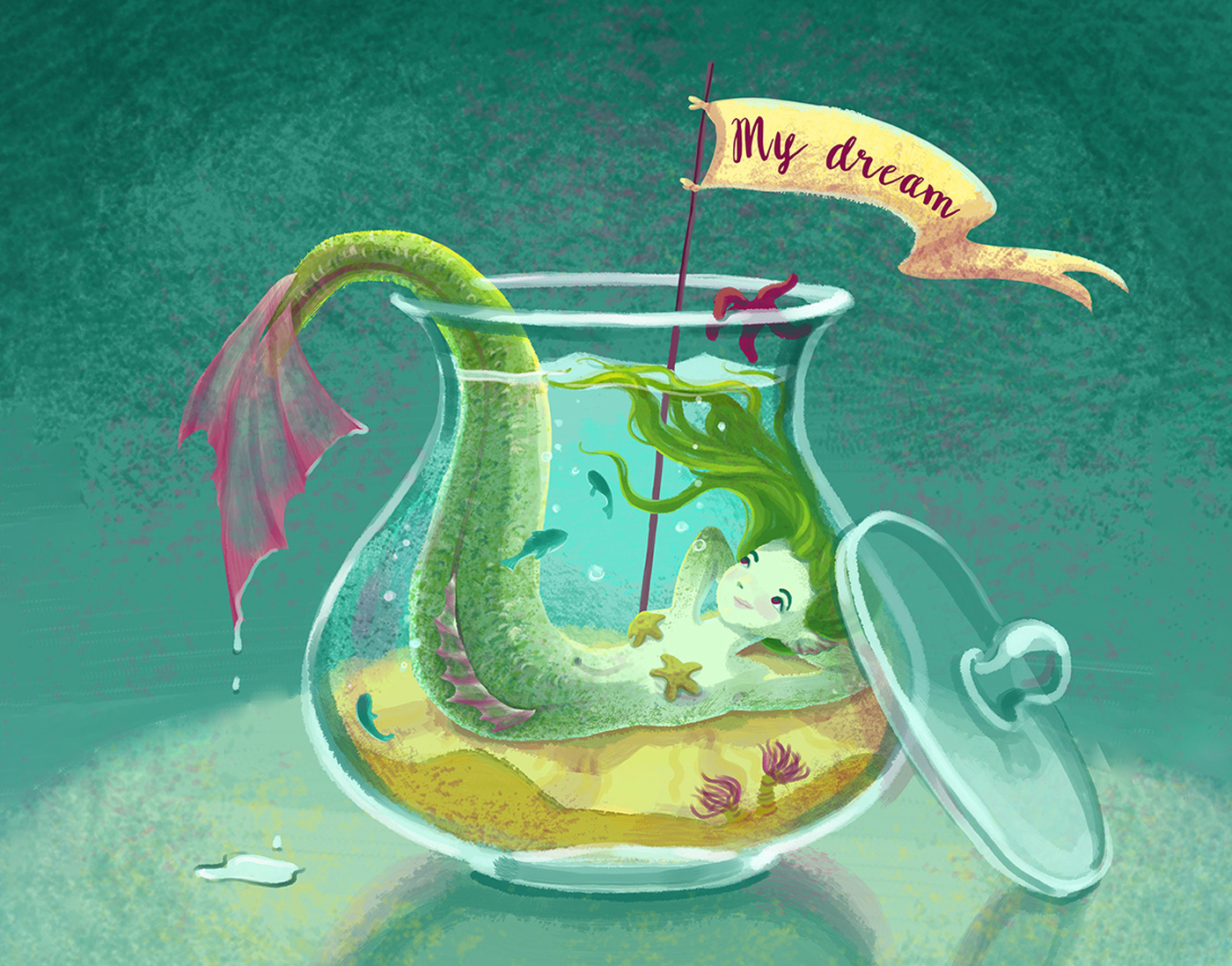 Серия иллюстраций «Миры в бутылках» — Изображение №2 — Иллюстрация, Графика на Dprofile