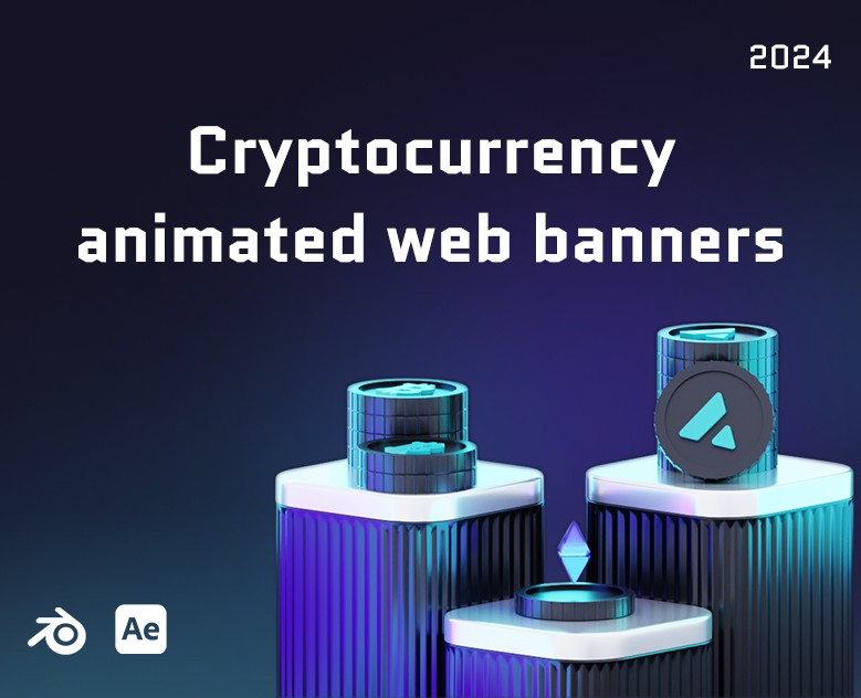 Cryptocurrency banner — Интерфейсы, Анимация на Dprofile