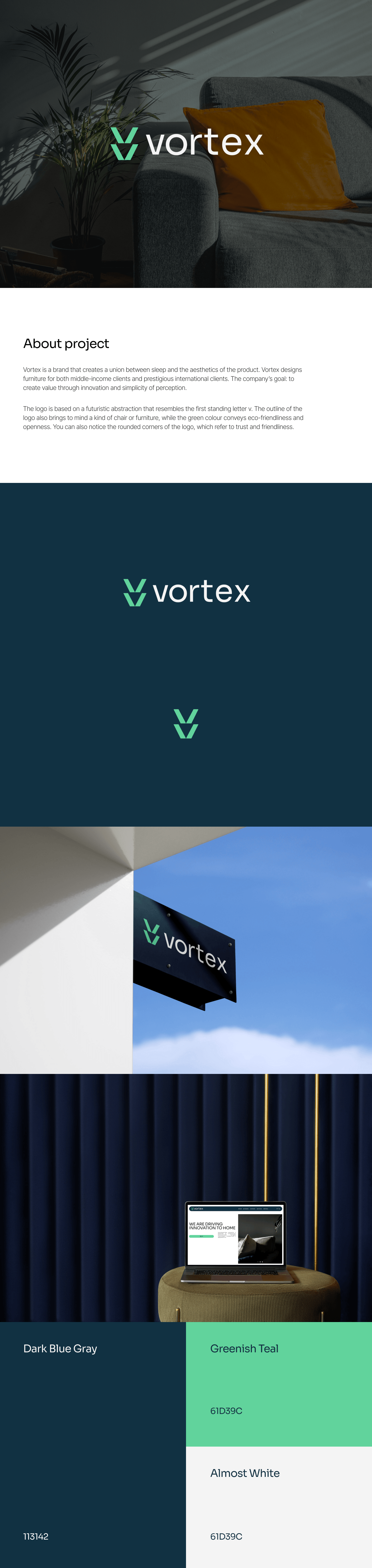 vortex: brand identity — Изображение №1 — Брендинг, Графика на Dprofile