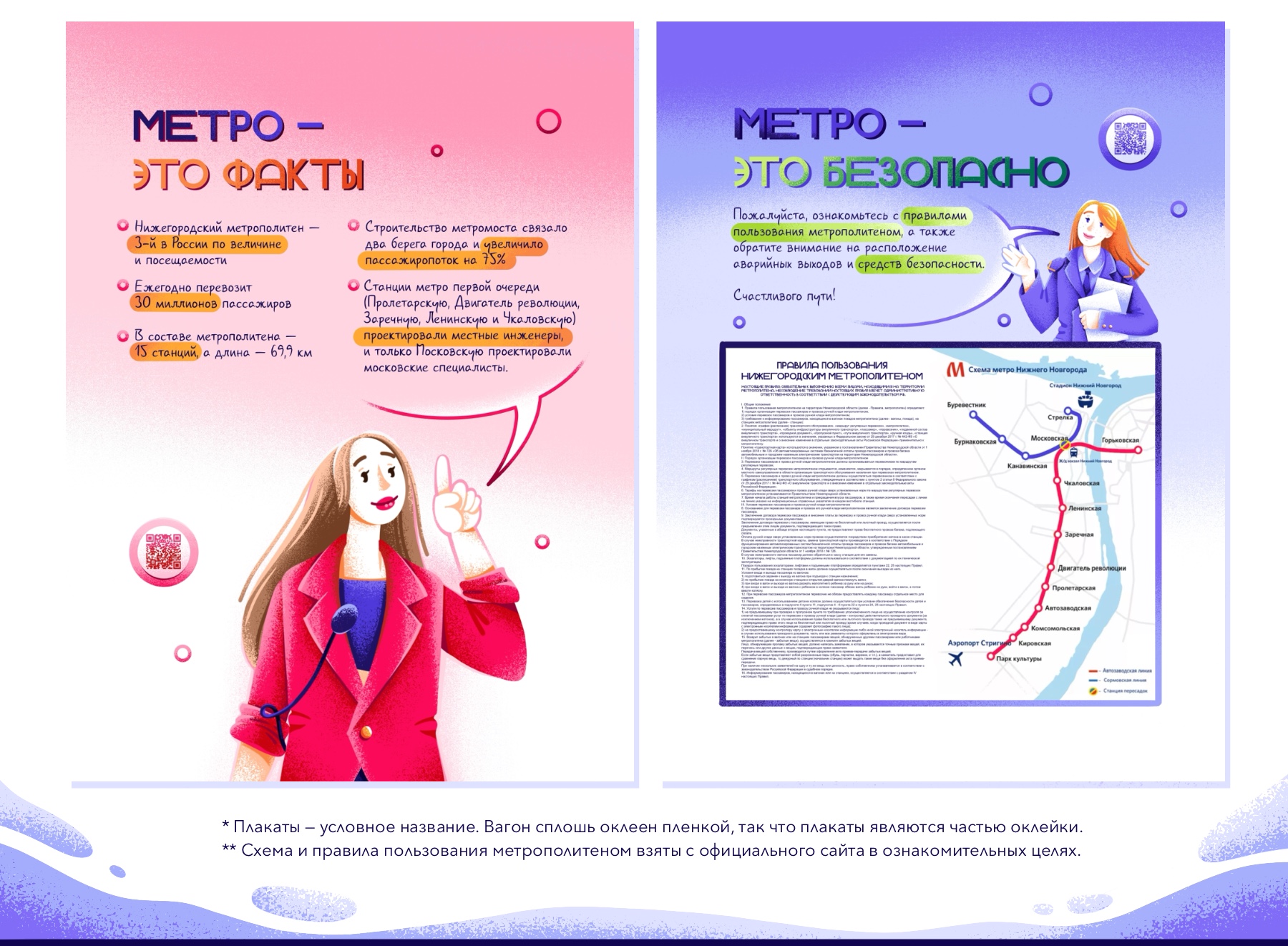 Дизайн-проект оформления вагона метро — Изображение №14 — Иллюстрация, Графика на Dprofile