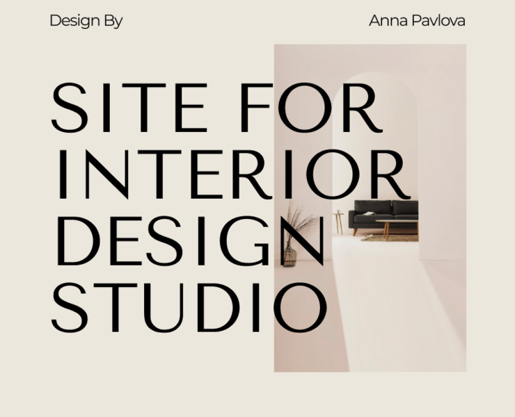 Corporate site for interior design studio. UX/UI на Dprofile