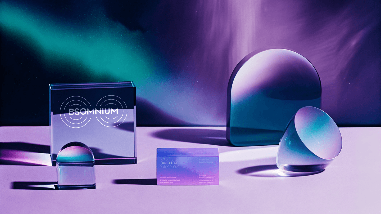 Айдентика для бренда 'BSOMNIUM' на основе AI — Изображение №7 — Брендинг на Dprofile