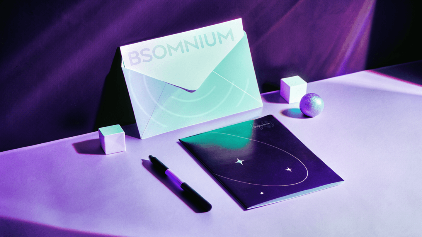 Айдентика для бренда 'BSOMNIUM' на основе AI — Изображение №10 — Брендинг на Dprofile