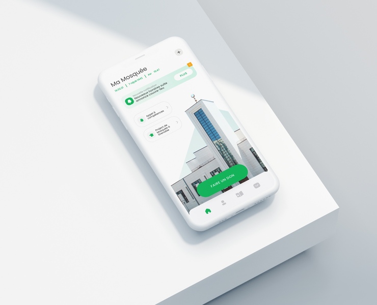 BRANDING :: Mosque donation app — Интерфейсы на Dprofile