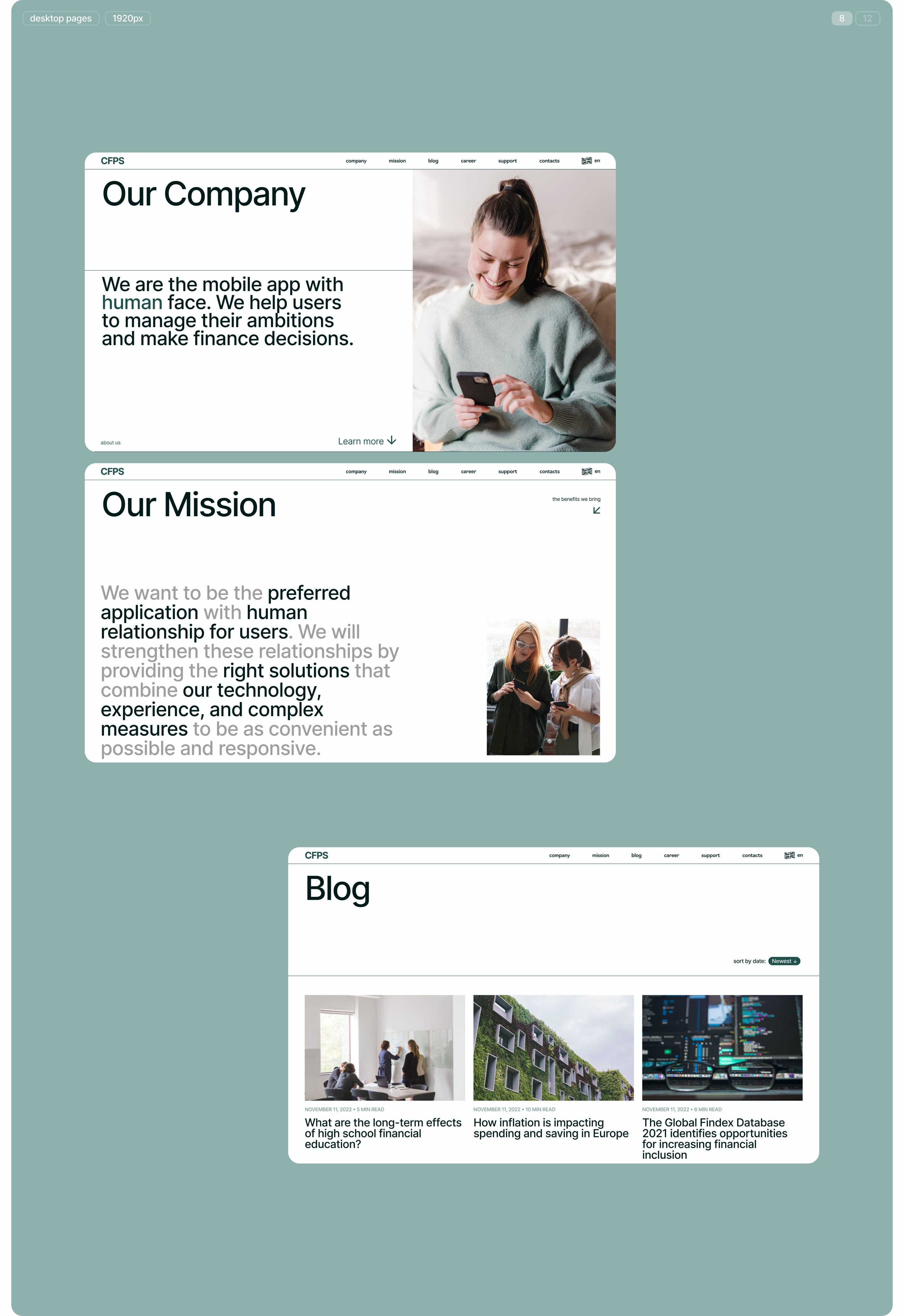 CFPS :: Neobank website — Изображение №5 — Интерфейсы на Dprofile