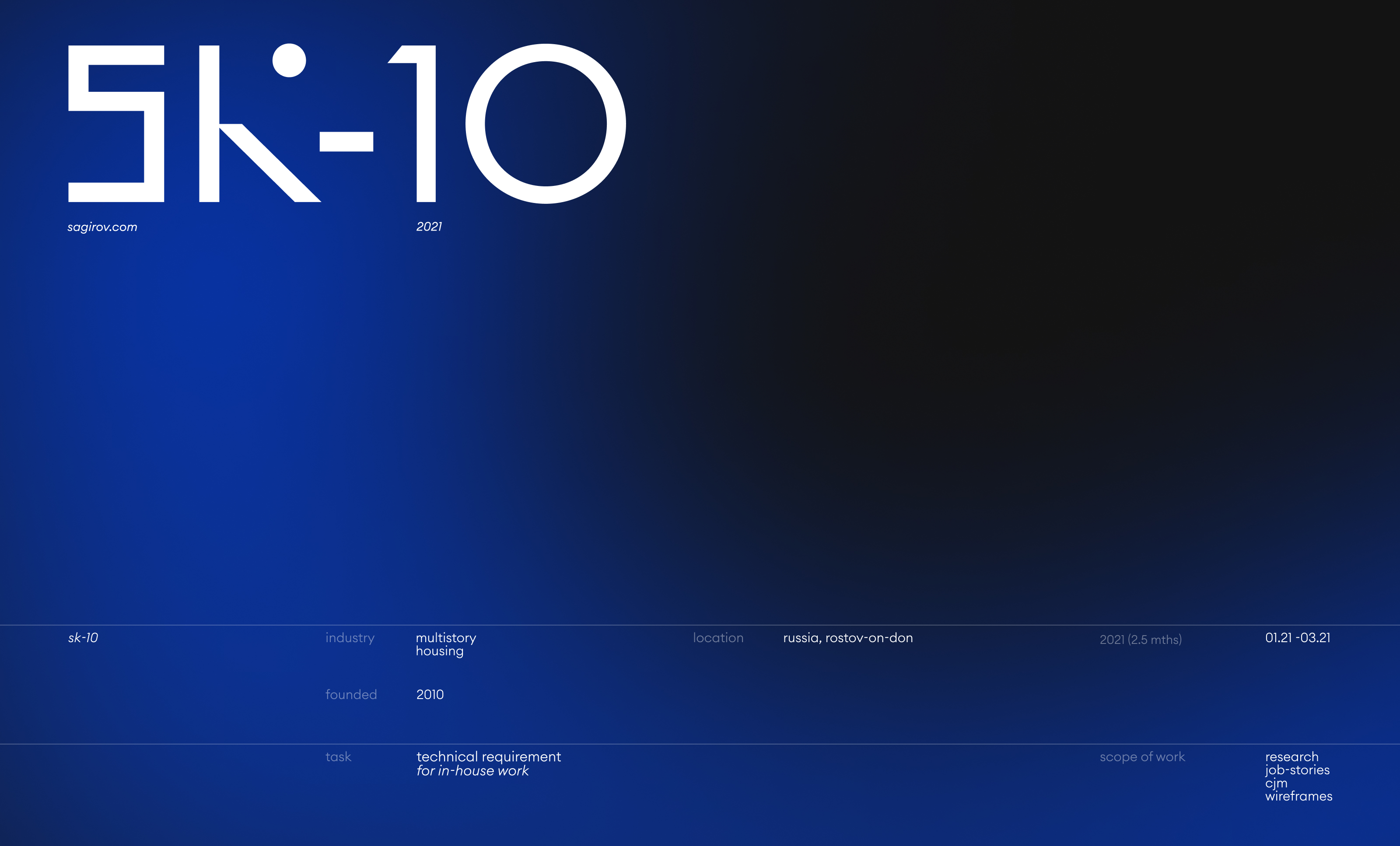 UX CASE :: Construction company SK-10 — Изображение №1 — Интерфейсы на Dprofile