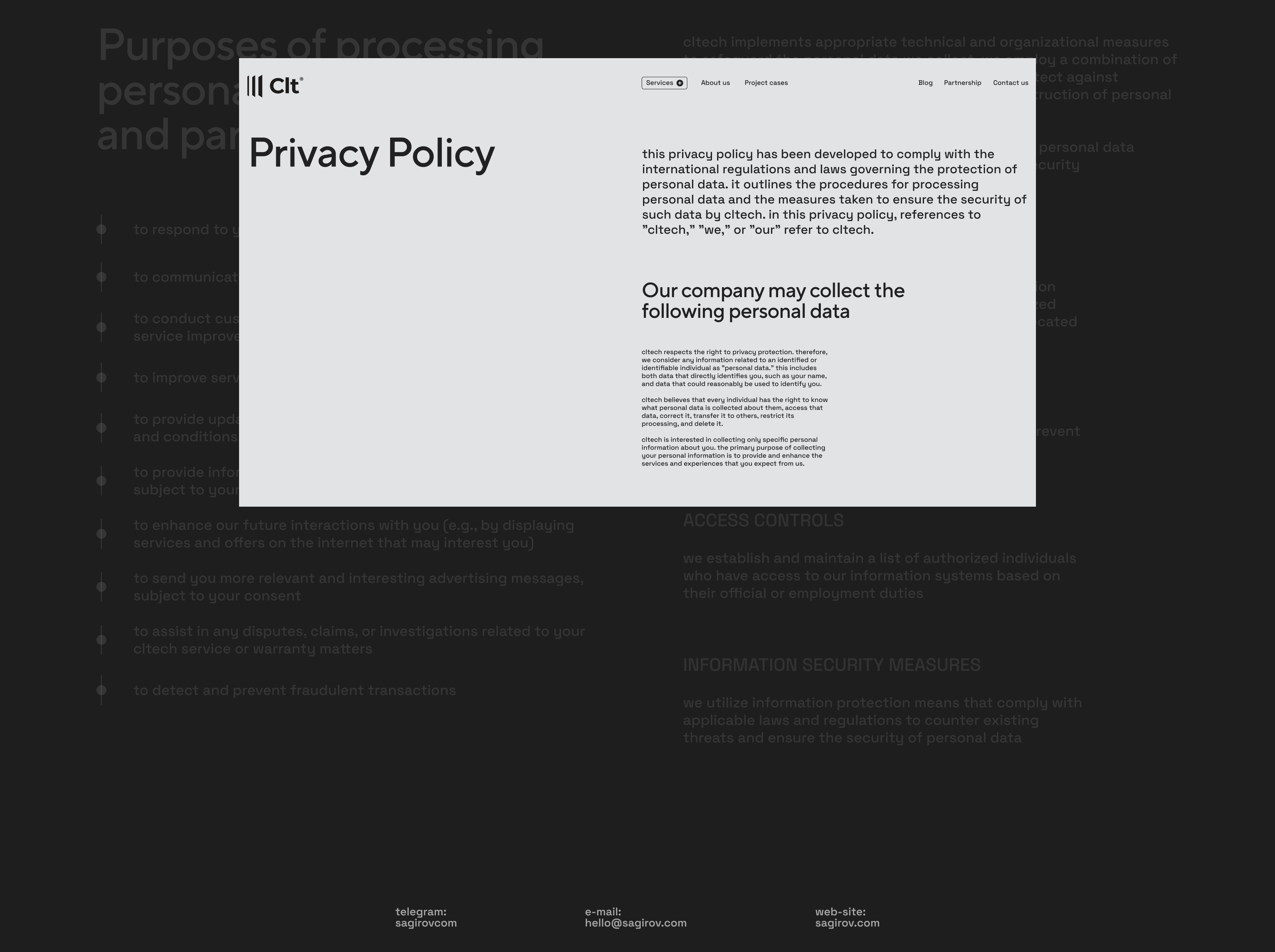 WEBSITE :: CLT – Сайт канадской строительной компании — Изображение №17 — Интерфейсы на Dprofile