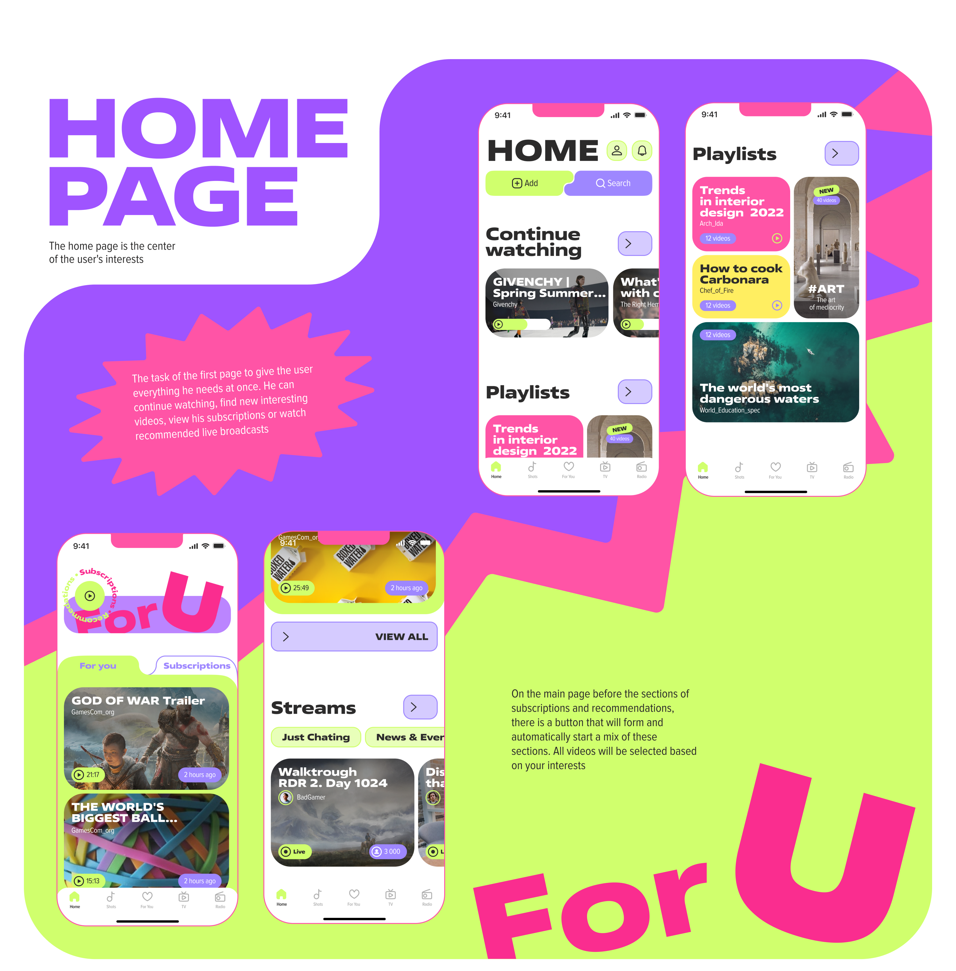 CONCEPT:: RUTUBE APP REDISIGN — Изображение №13 — Интерфейсы на Dprofile