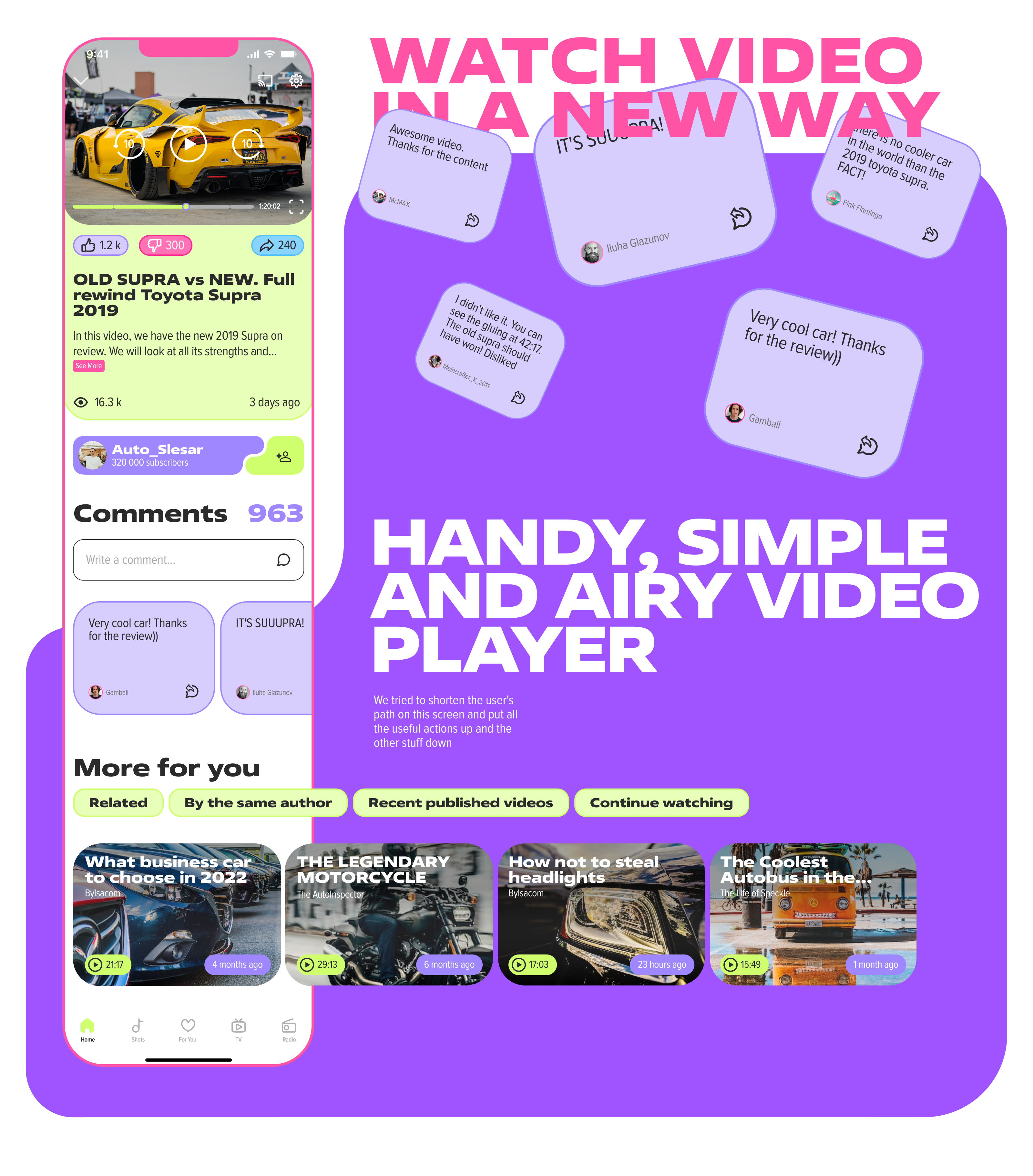 CONCEPT:: RUTUBE APP REDISIGN — Изображение №14 — Интерфейсы на Dprofile