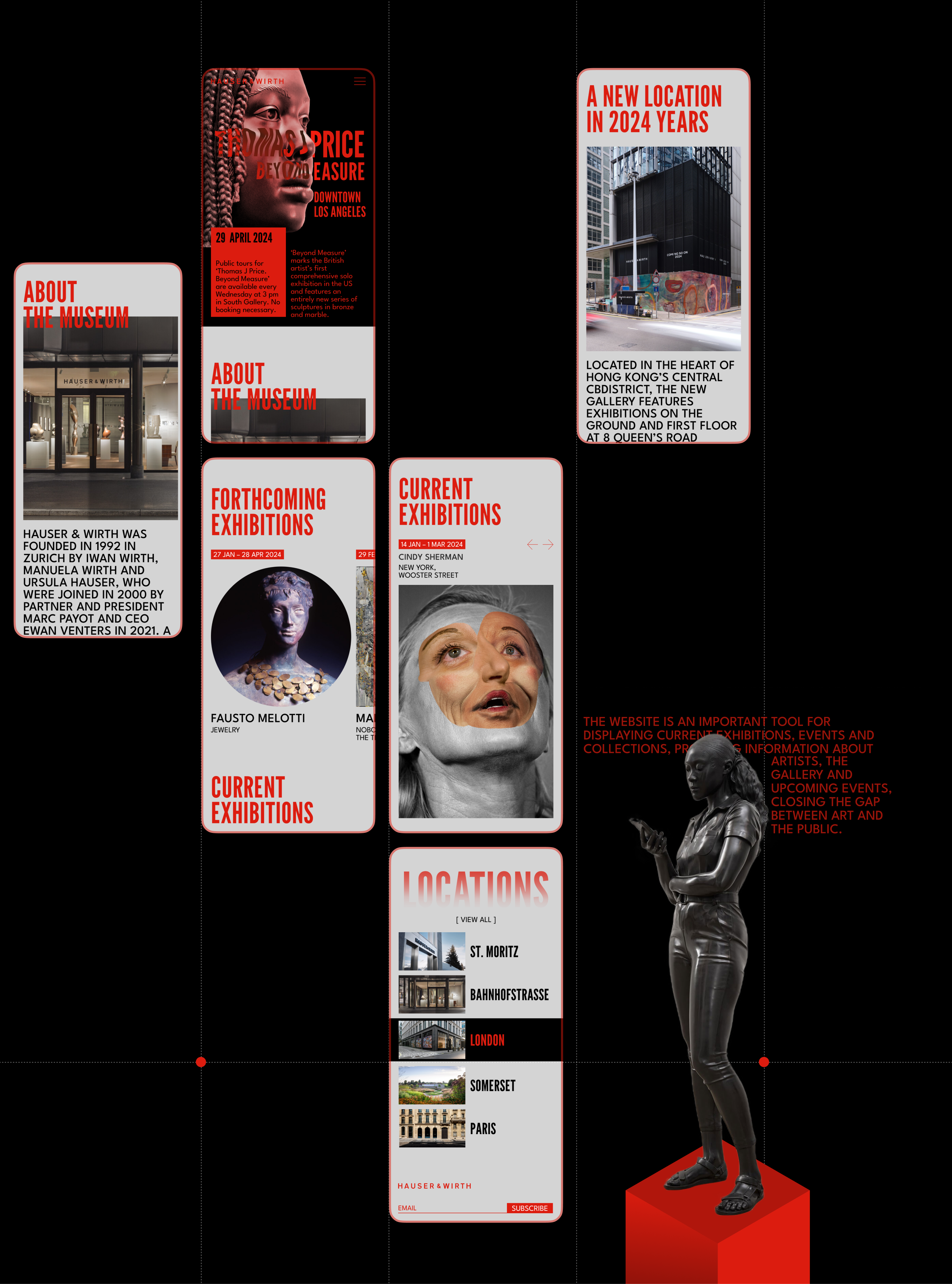 HAUSER&WIRTH | Corporate Redesign — Изображение №5 — Интерфейсы, Графика на Dprofile