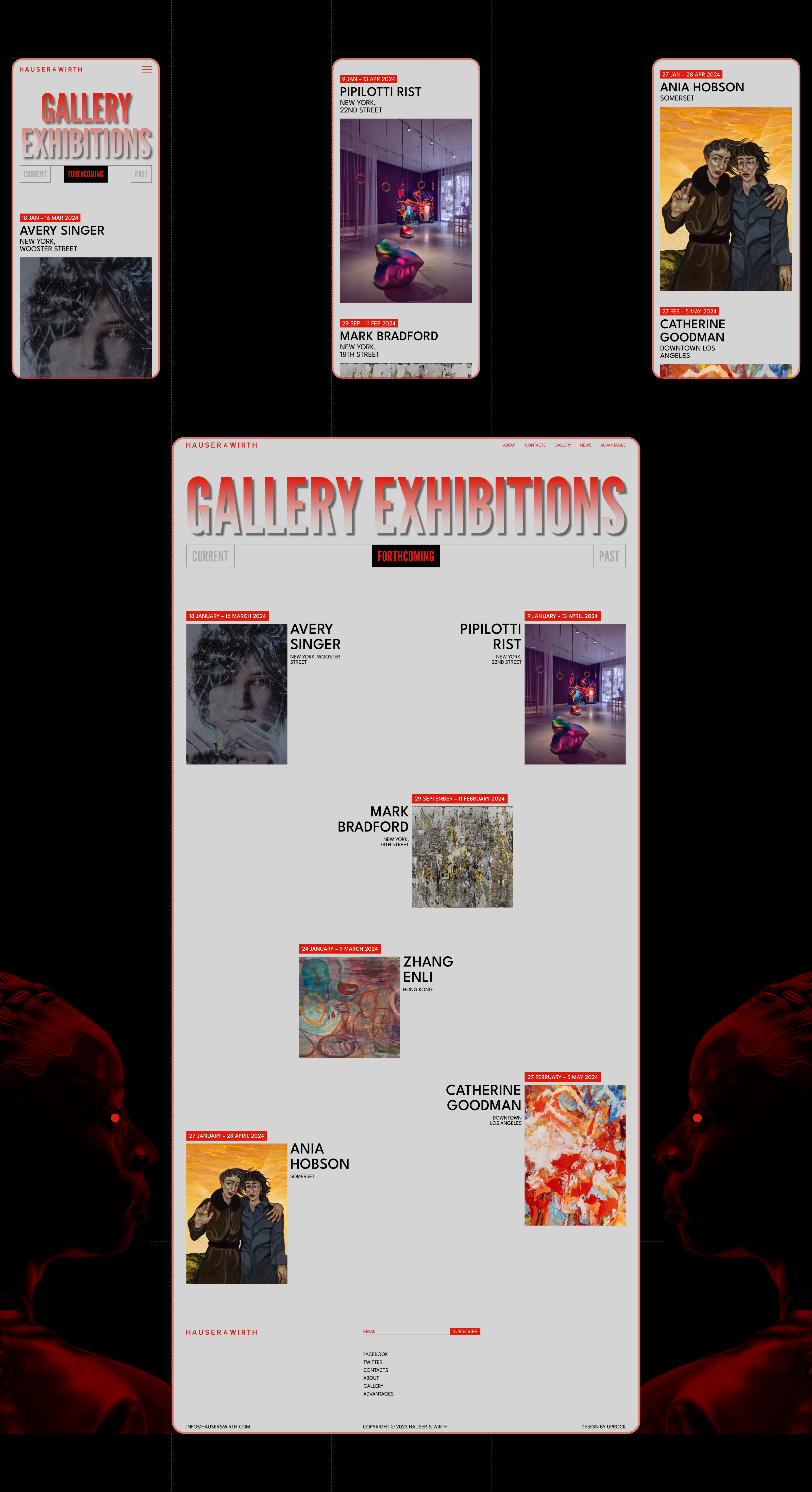 HAUSER&WIRTH | Corporate Redesign — Изображение №6 — Интерфейсы, Графика на Dprofile