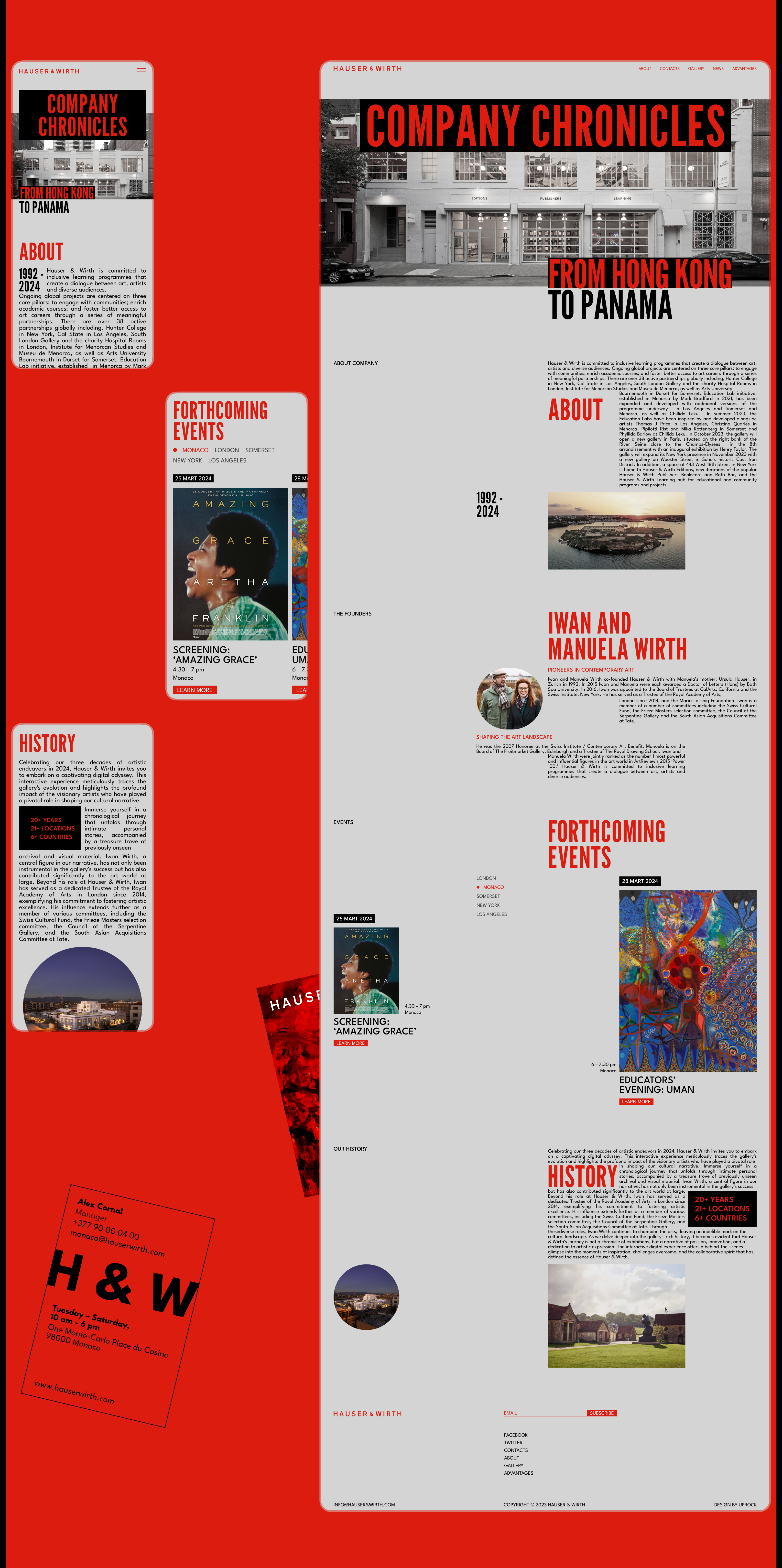 HAUSER&WIRTH | Corporate Redesign — Изображение №12 — Интерфейсы, Графика на Dprofile