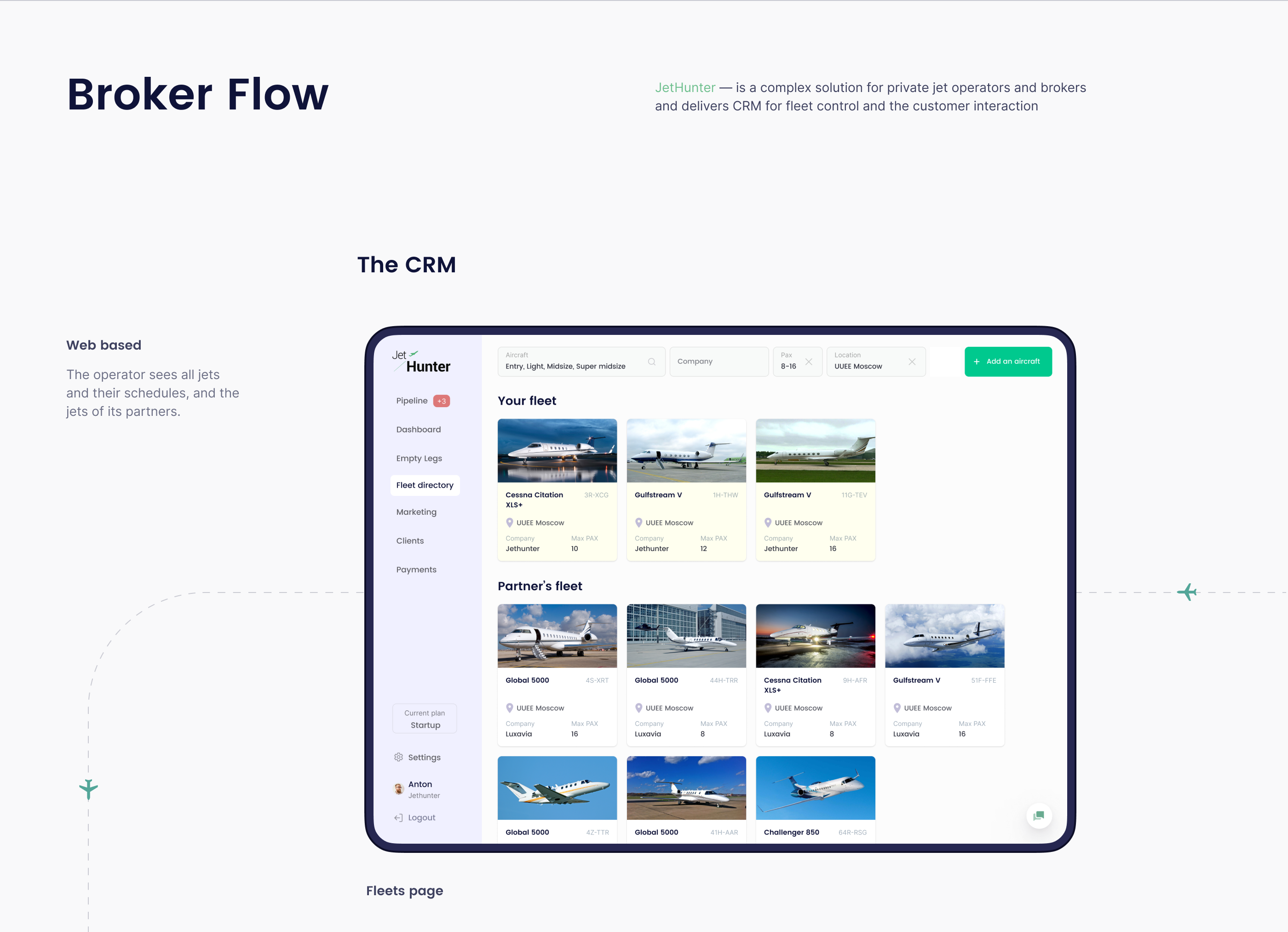JetHunter — Private Jet service — Изображение №6 — Интерфейсы на Dprofile
