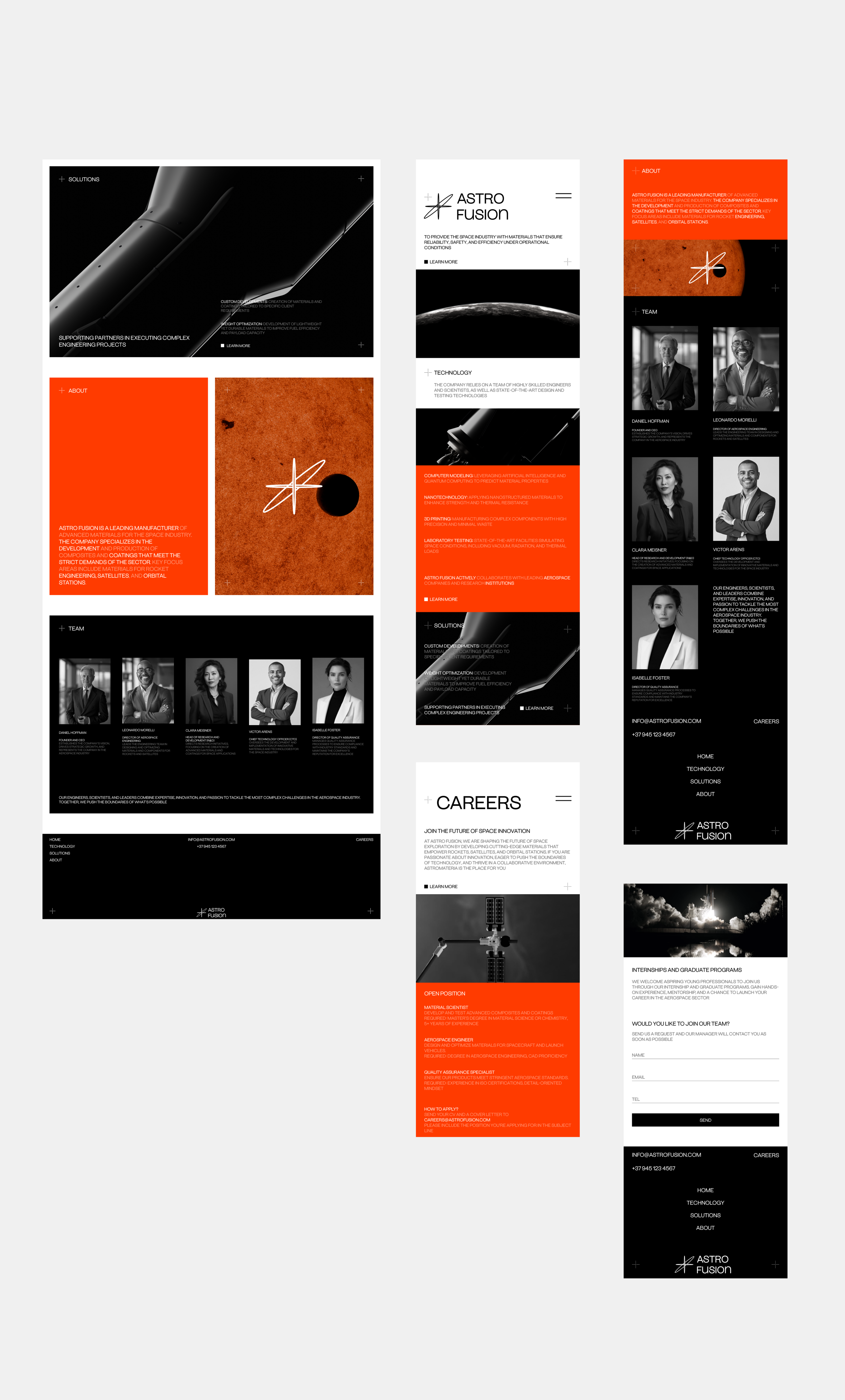 ASTRO FUSION | Brand Identity & Website Design — Изображение №12 — Интерфейсы, Брендинг на Dprofile