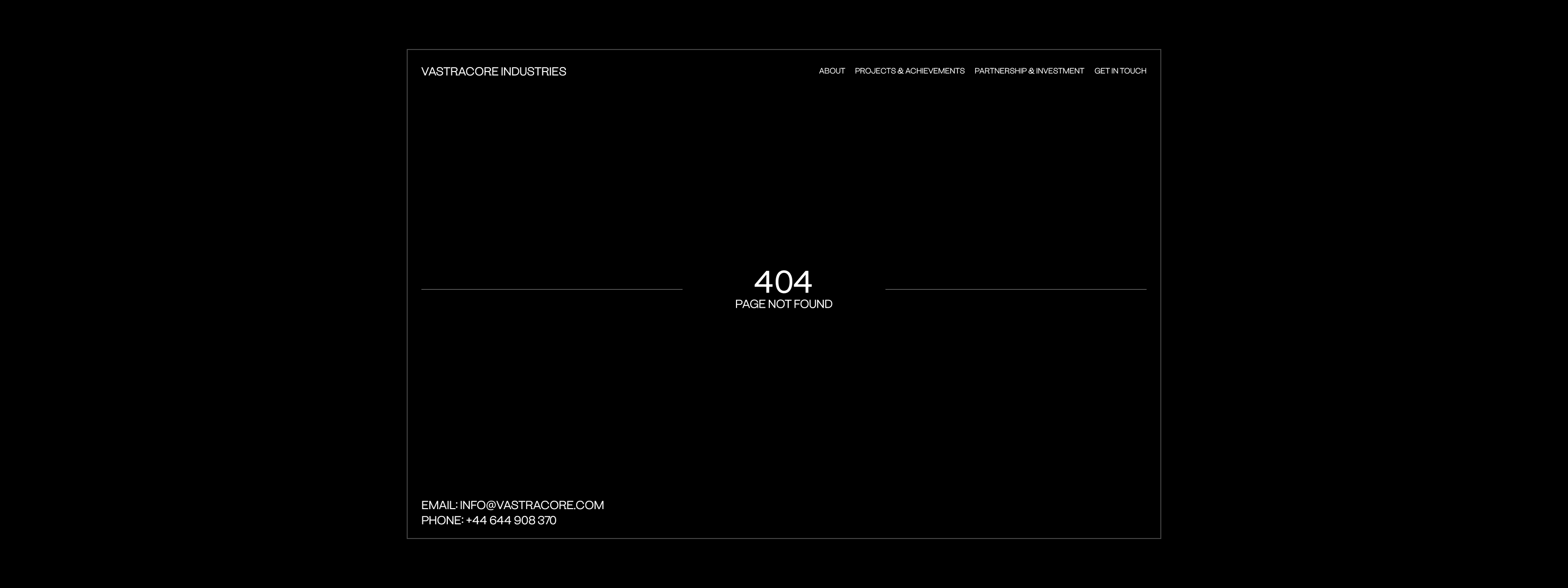 VASTRACORE INDUSTRIES Web design — Изображение №12 — Интерфейсы, 3D на Dprofile