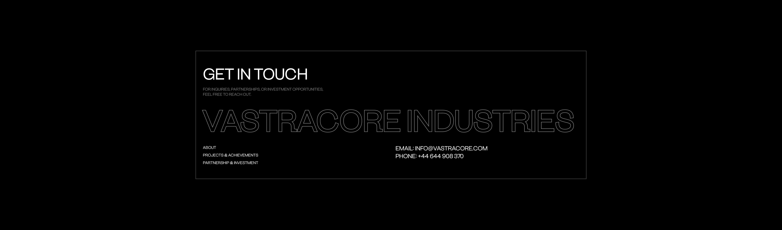 VASTRACORE INDUSTRIES Web design — Изображение №11 — Интерфейсы, 3D на Dprofile