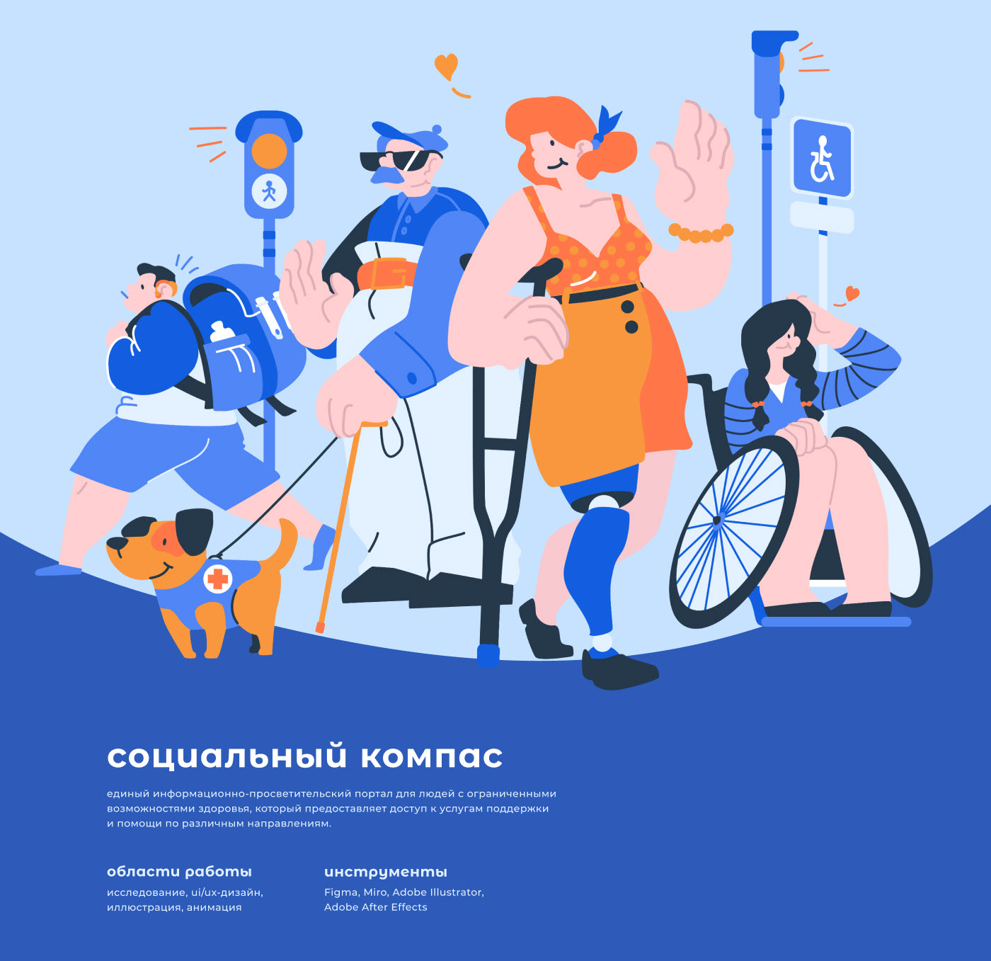 Социальный компас — Изображение №1 — Интерфейсы, Иллюстрация на Dprofile