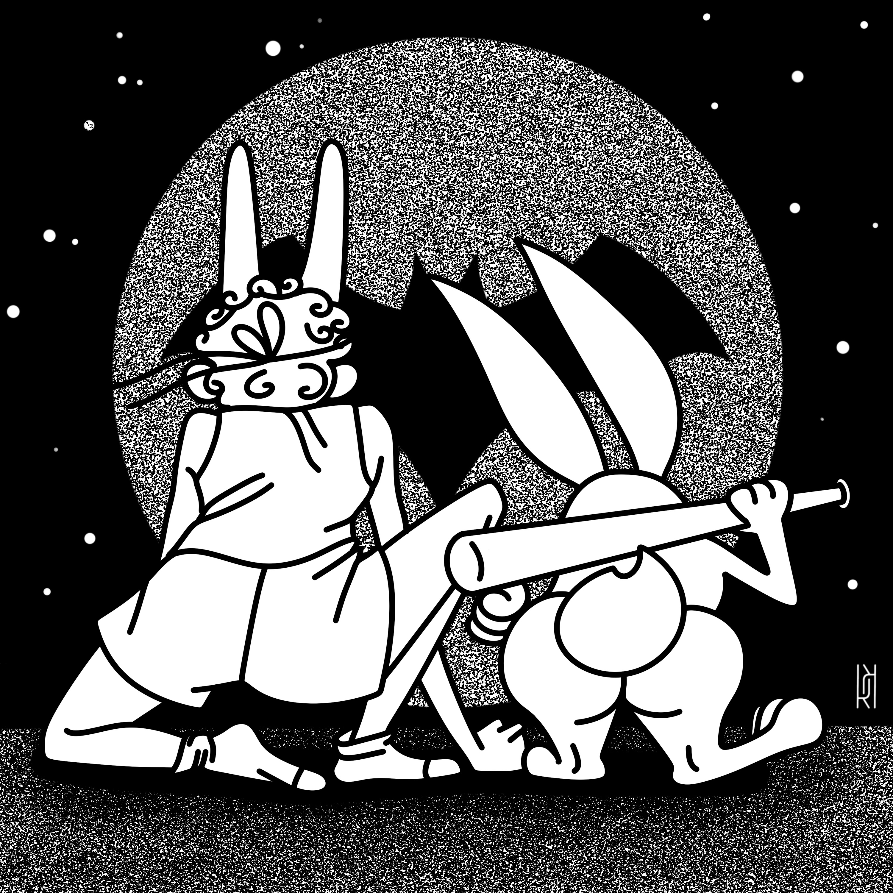 Rabbit illustration — Изображение №3 — Иллюстрация на Dprofile