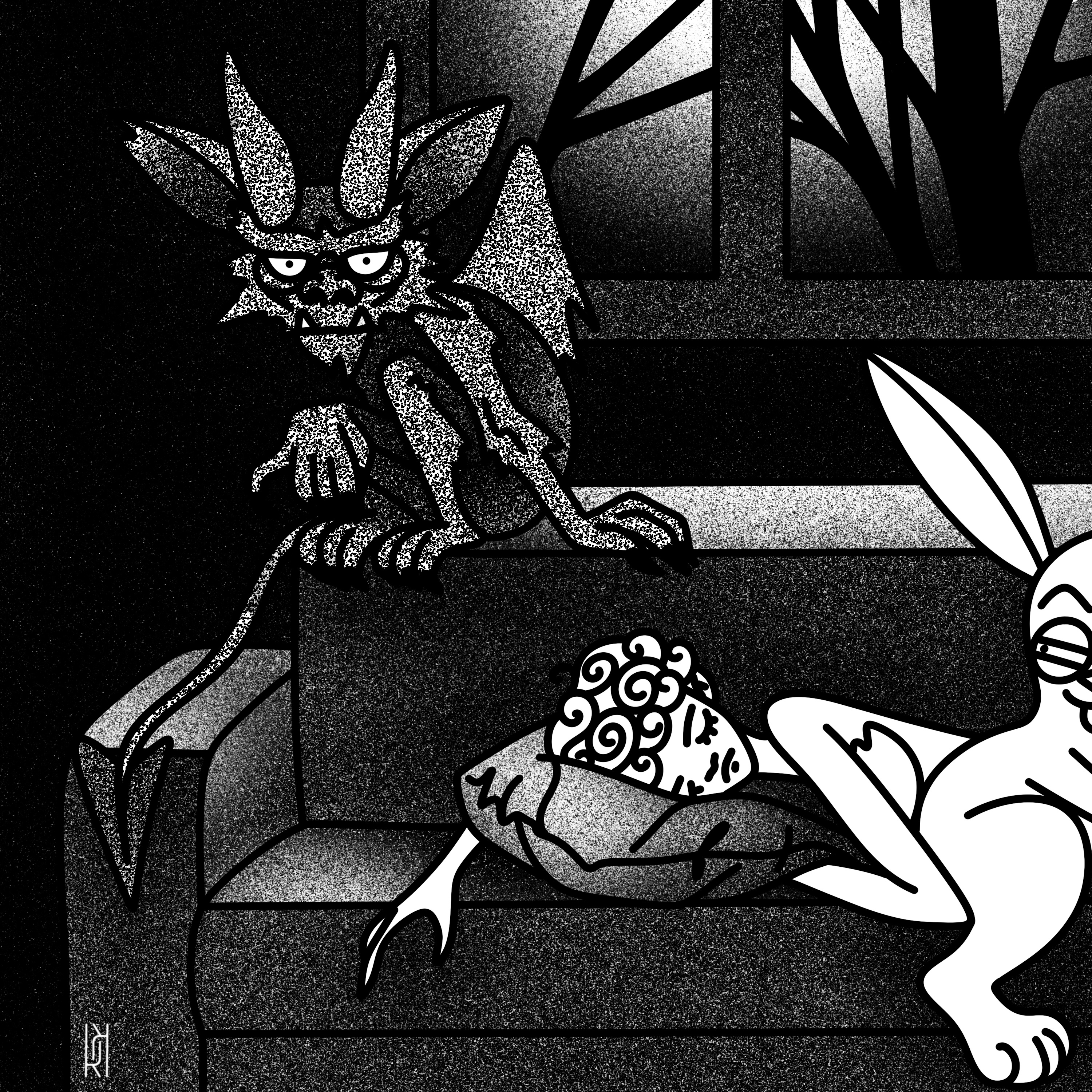 Rabbit illustration — Изображение №1 — Иллюстрация на Dprofile