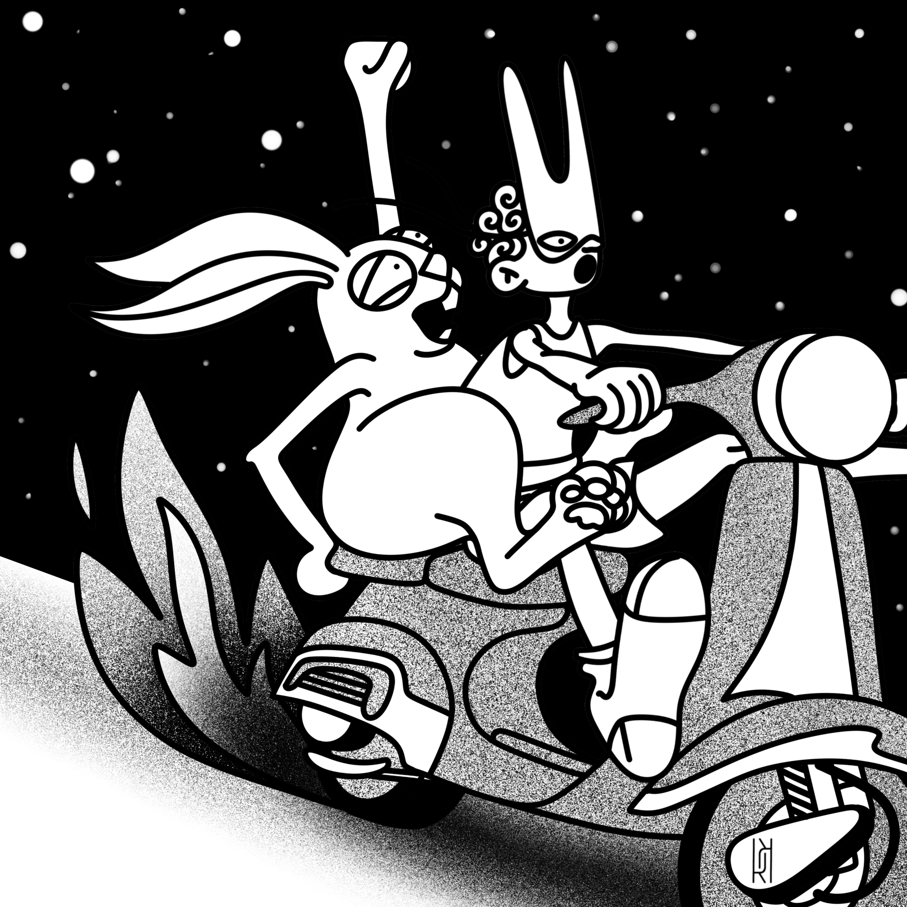 Rabbit illustration — Изображение №5 — Иллюстрация на Dprofile