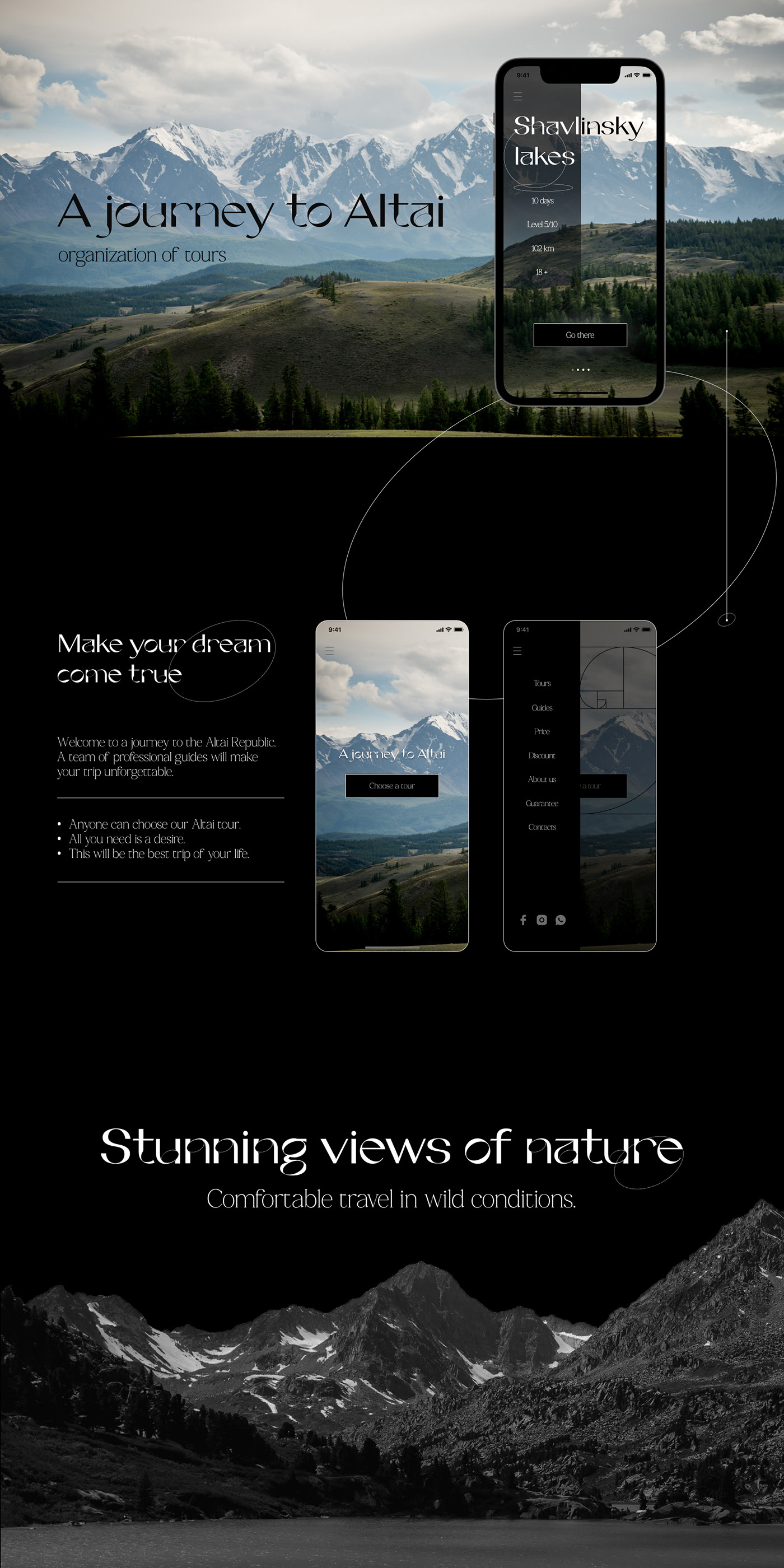 App UX/UI. Altai tours — Изображение №1 — Интерфейсы, Графика на Dprofile