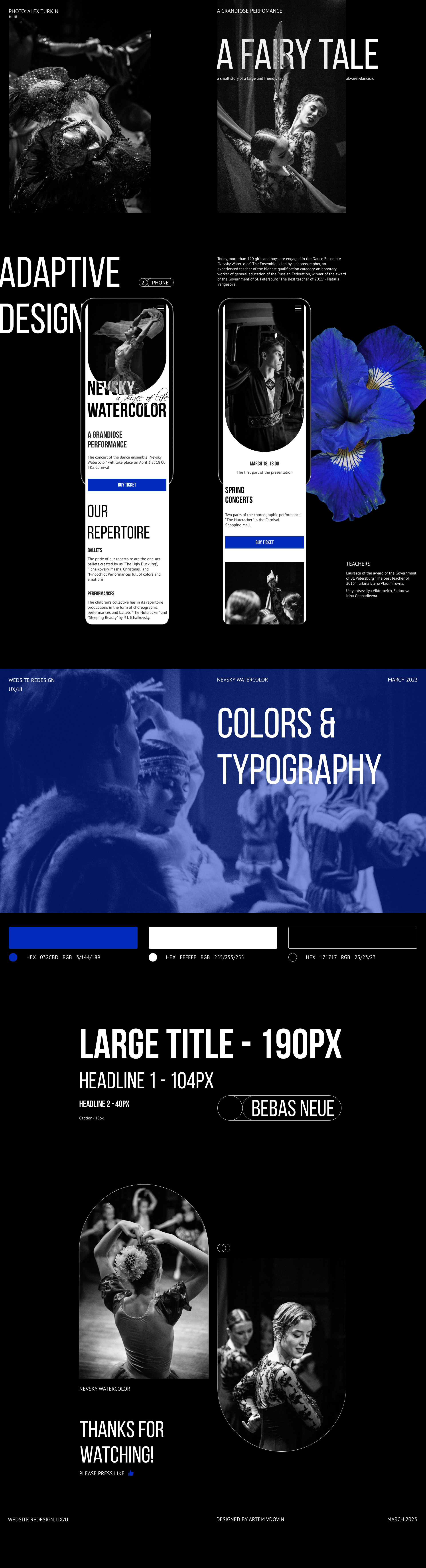 Website redesign UX/UI. Dance ensemble. — Изображение №2 — Интерфейсы на Dprofile